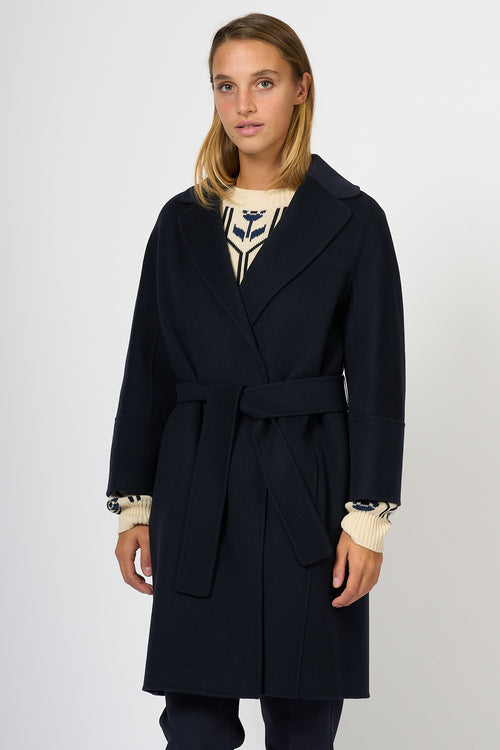 Max Mara Coat Arona Blue Women