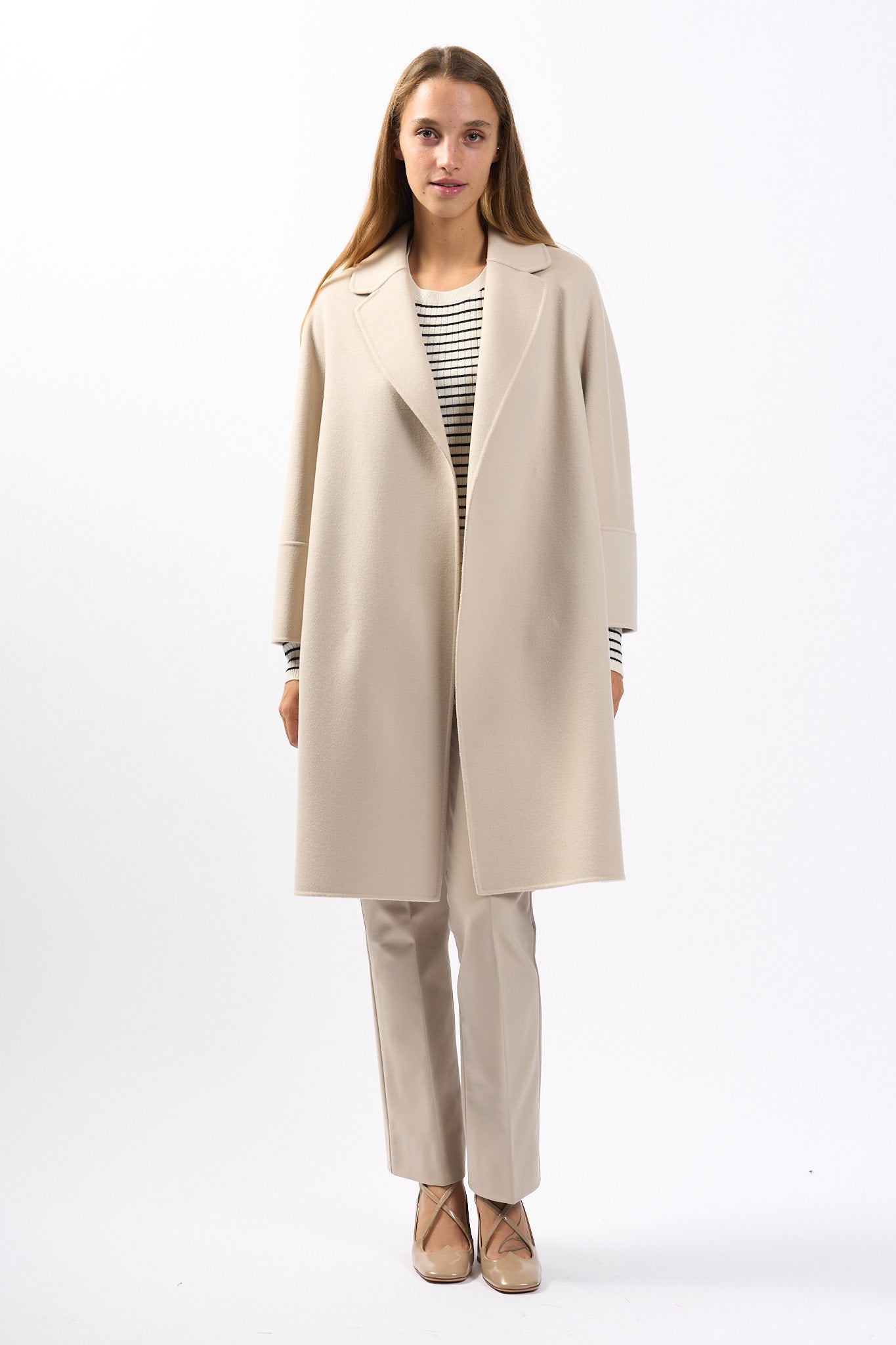Max Mara Cappotto Arona Ecru Donna-6