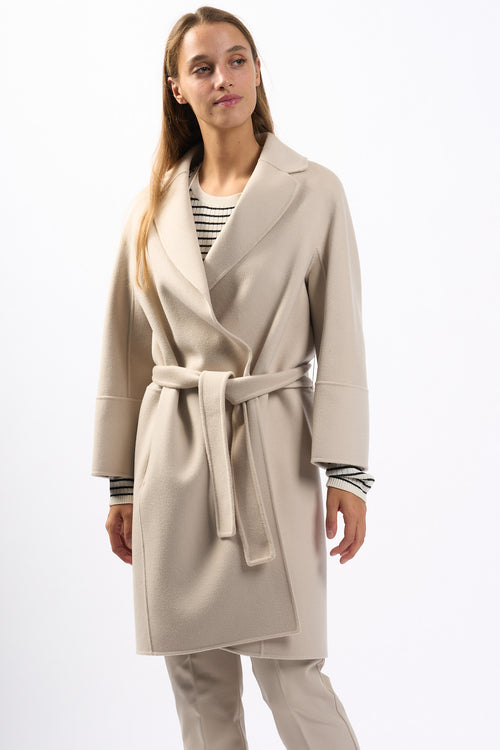 Max Mara Cappotto Arona Ecru Donna-2
