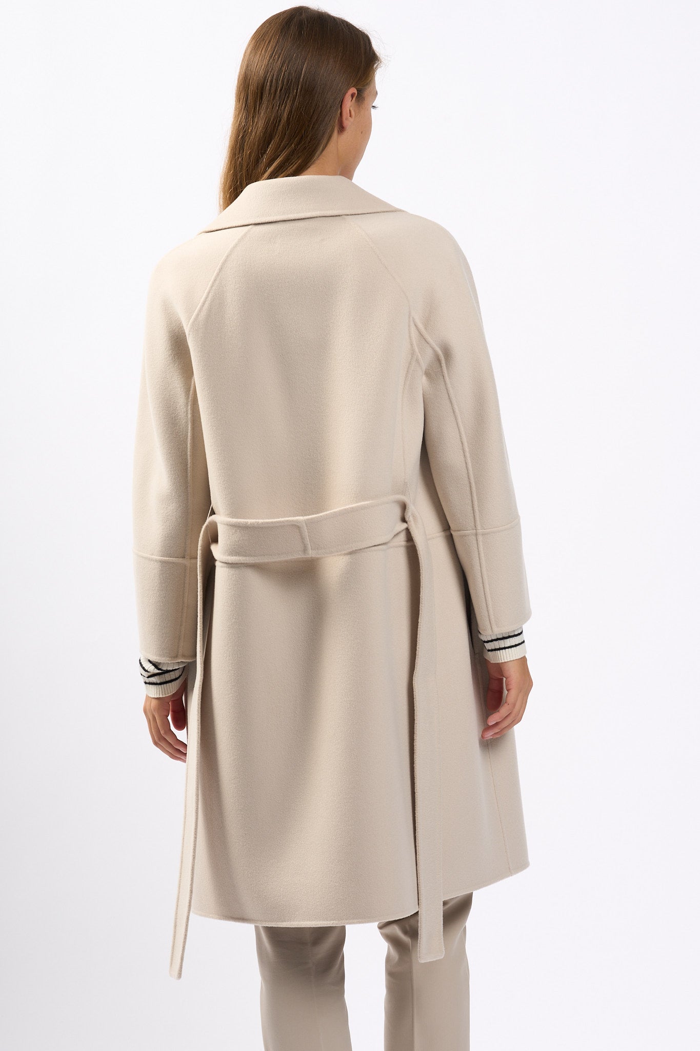 Max Mara Cappotto Arona Ecru Donna-3