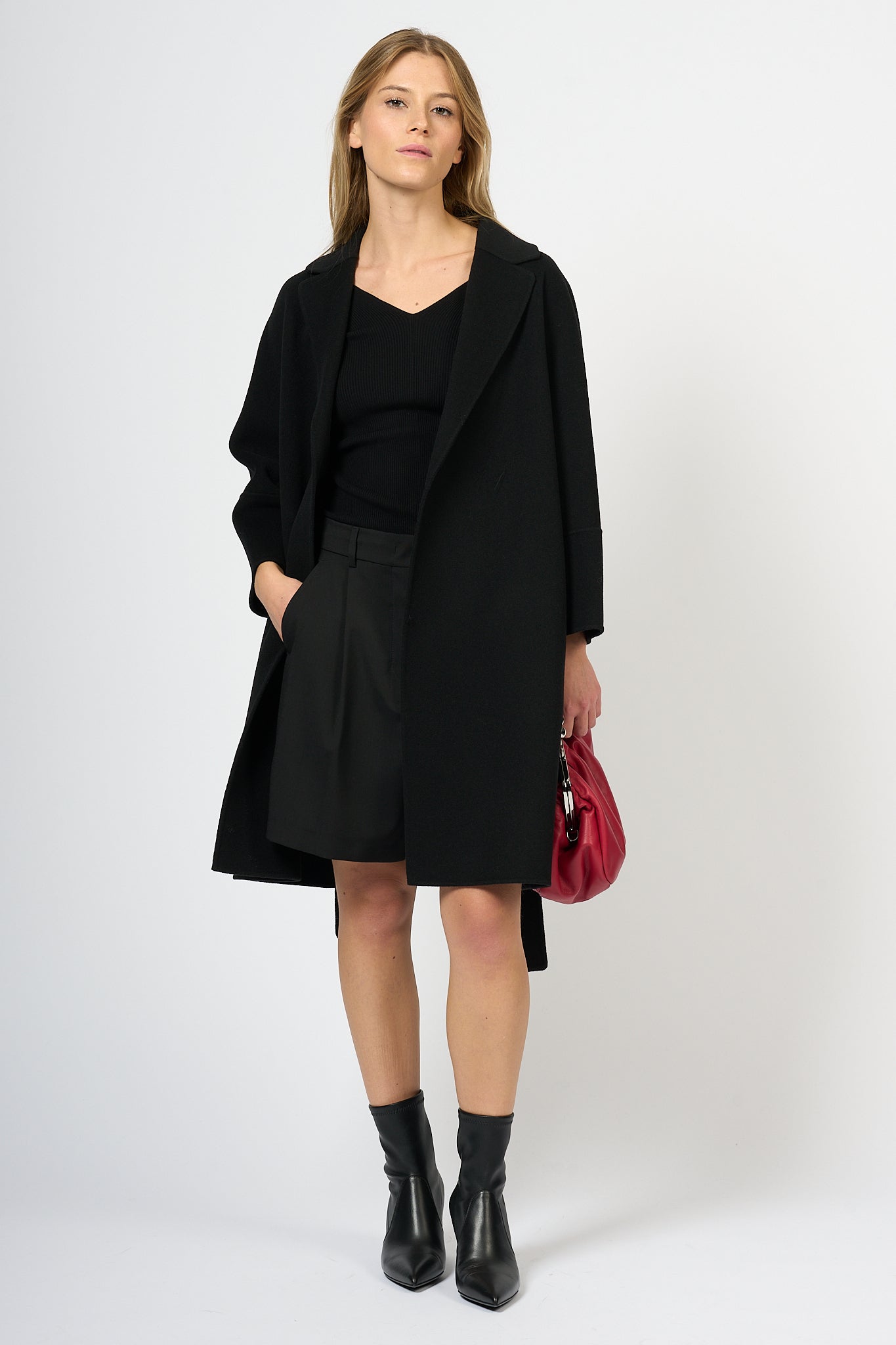 Max Mara Coat Arona Black Women-8