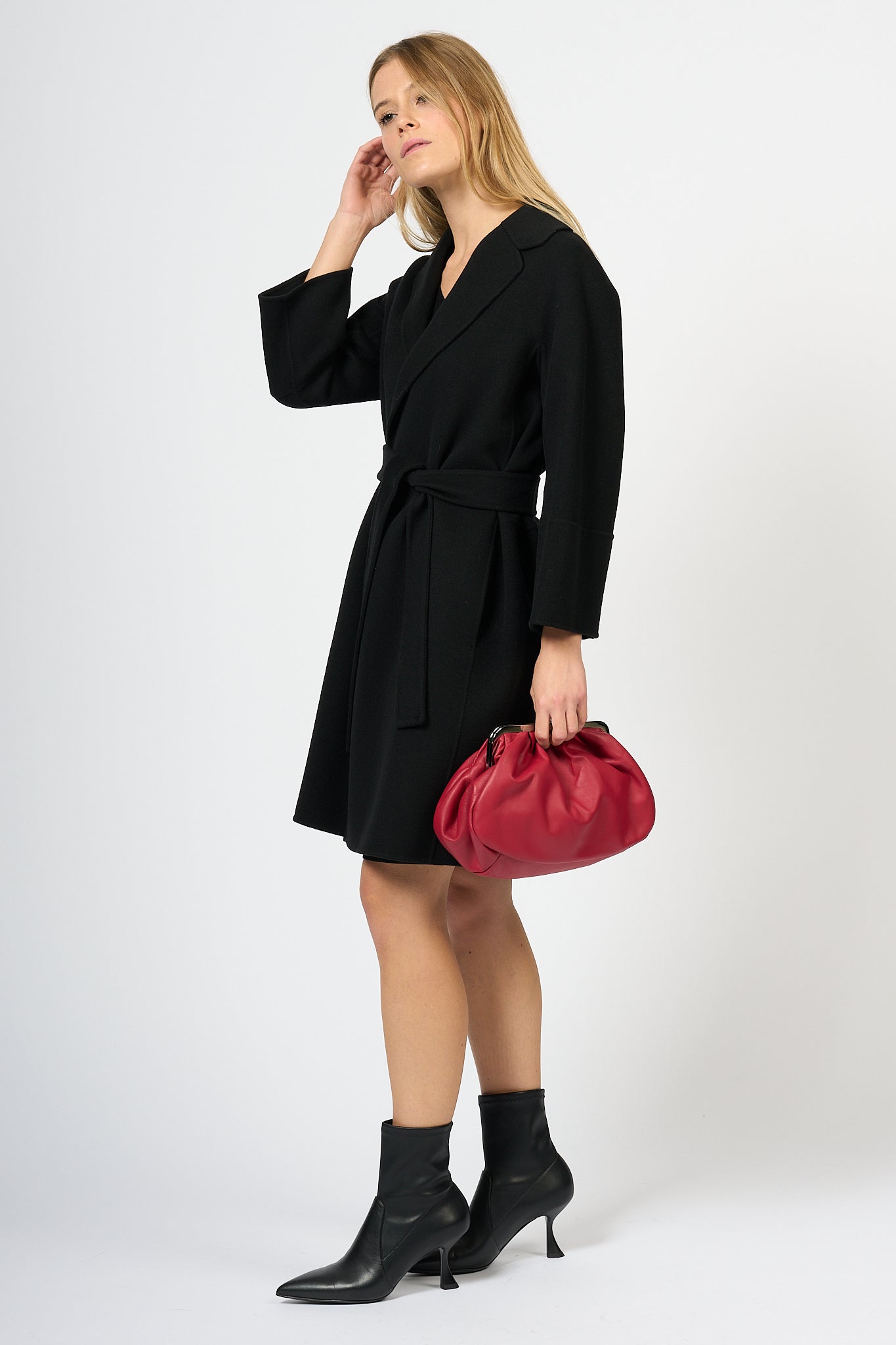 Max Mara Coat Arona Black Women-2