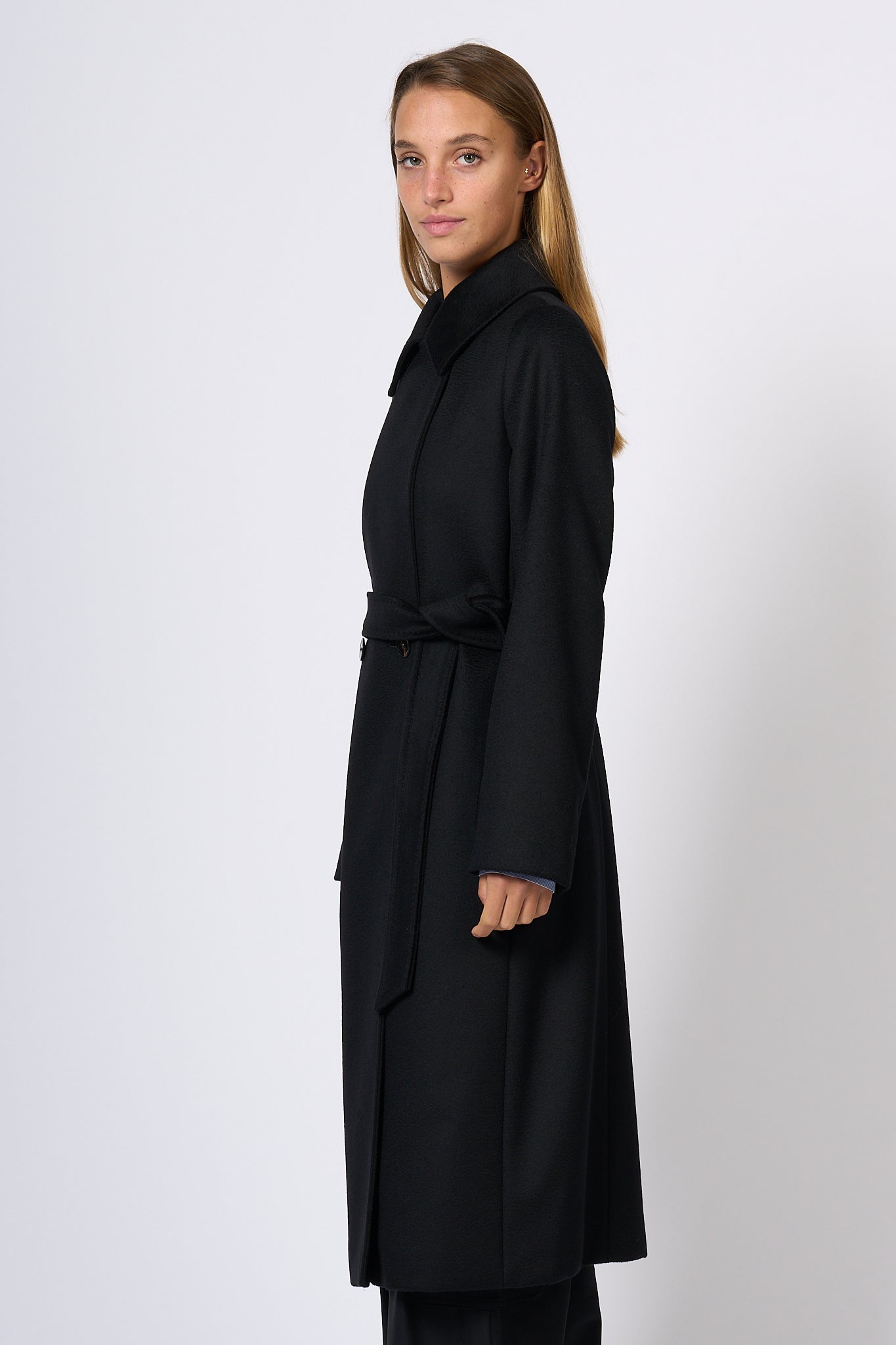 Max Mara Black Collage Coat Women-3