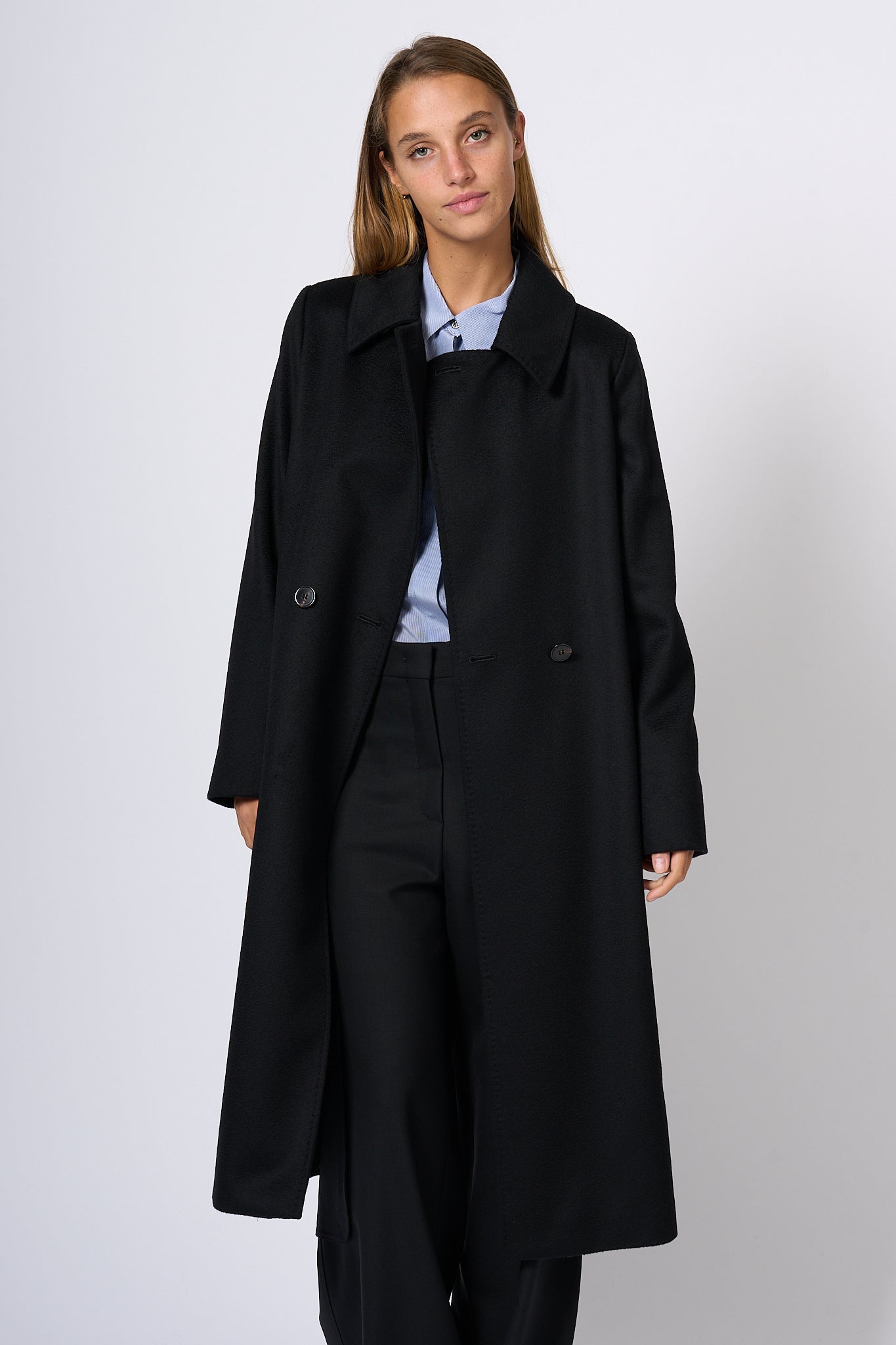 Max Mara Black Collage Coat Women-6