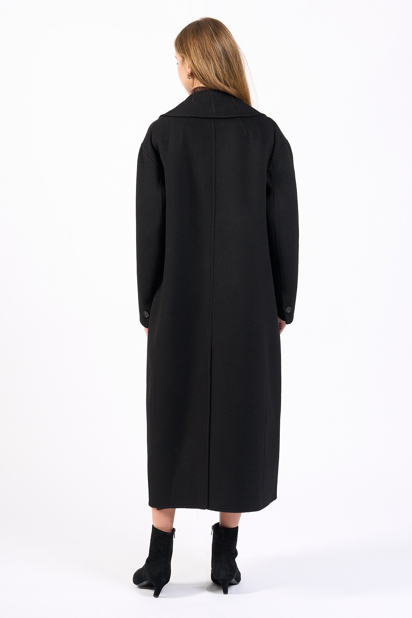 Max Mara Cappotto Dalila in Cashmere Nero Donna-5