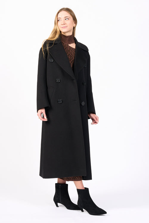 Max Mara Cappotto Dalila in Cashmere Nero Donna