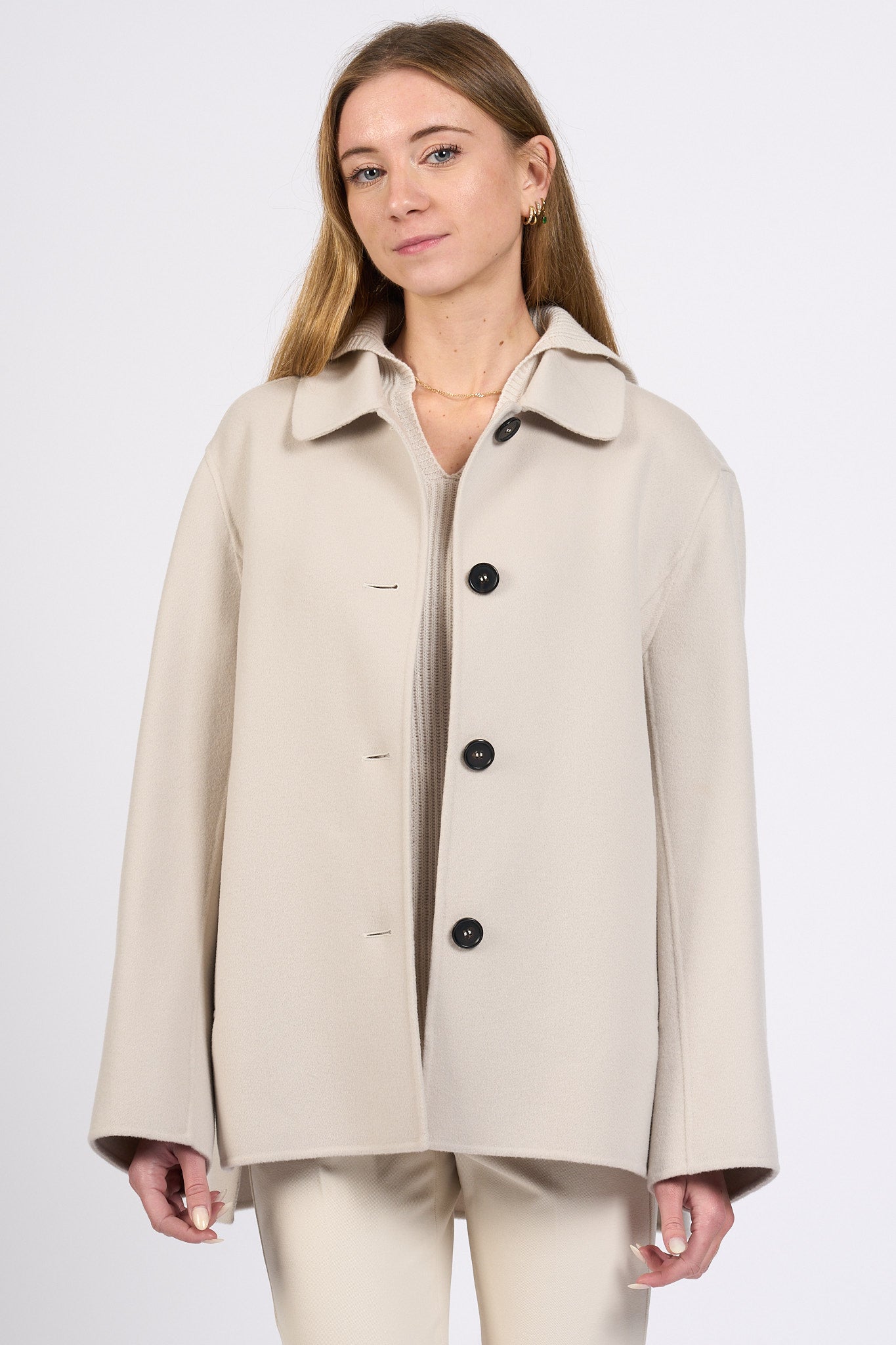 Max Mara Cappotto Lily Corto Ghiaccio Donna-1