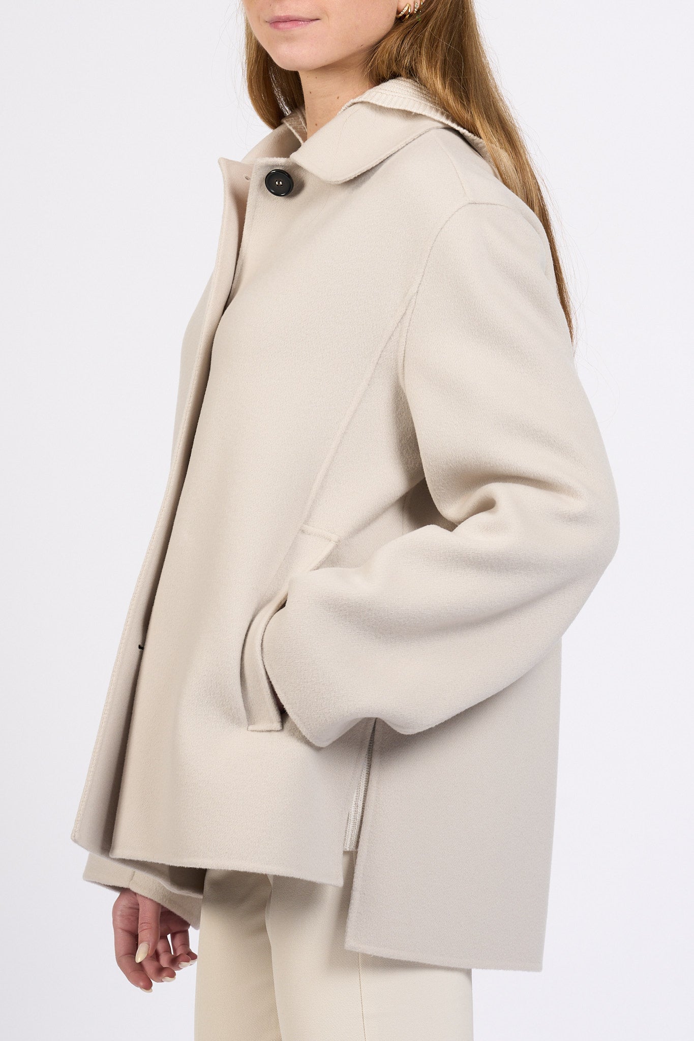 Max Mara Cappotto Lily Corto Ghiaccio Donna-4