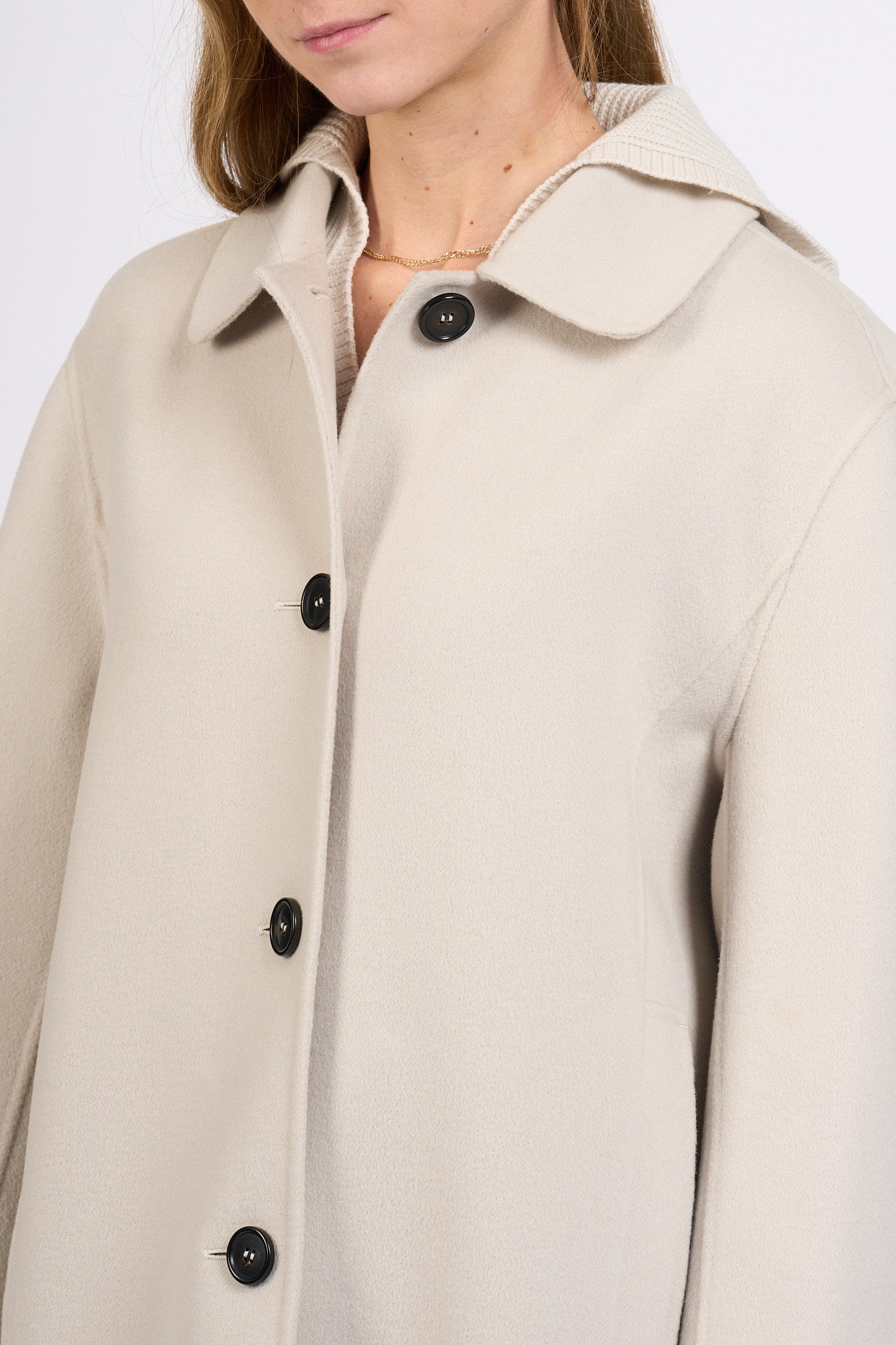 Max Mara Cappotto Lily Corto Ghiaccio Donna-6