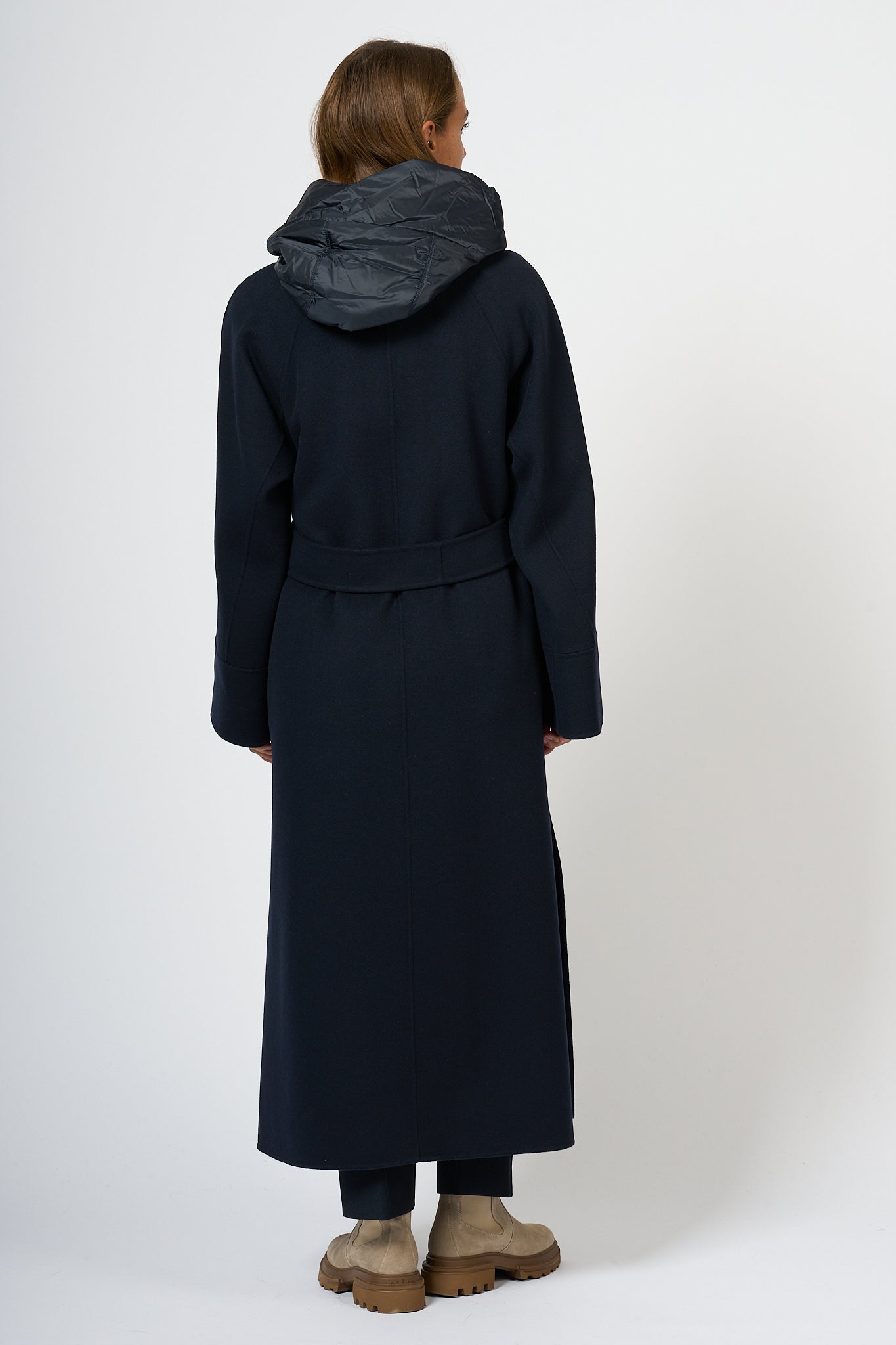 Max Mara Long Coat Agata Blue Women-5