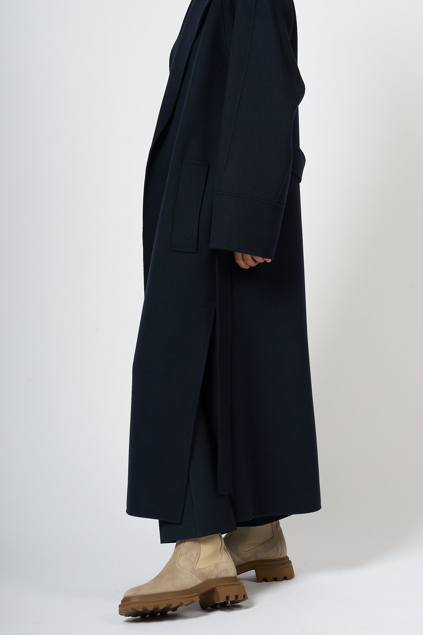 Max Mara Long Coat Agata Blue Women-8