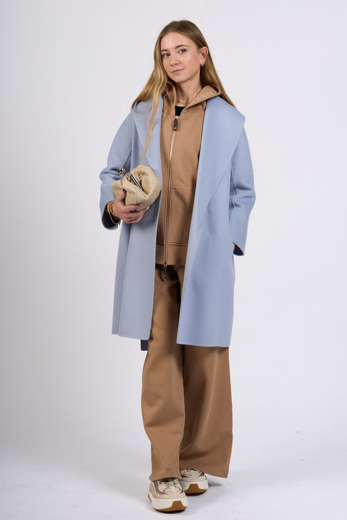 Max Mara Cappotto Messi Midi Azzurro Donna-2