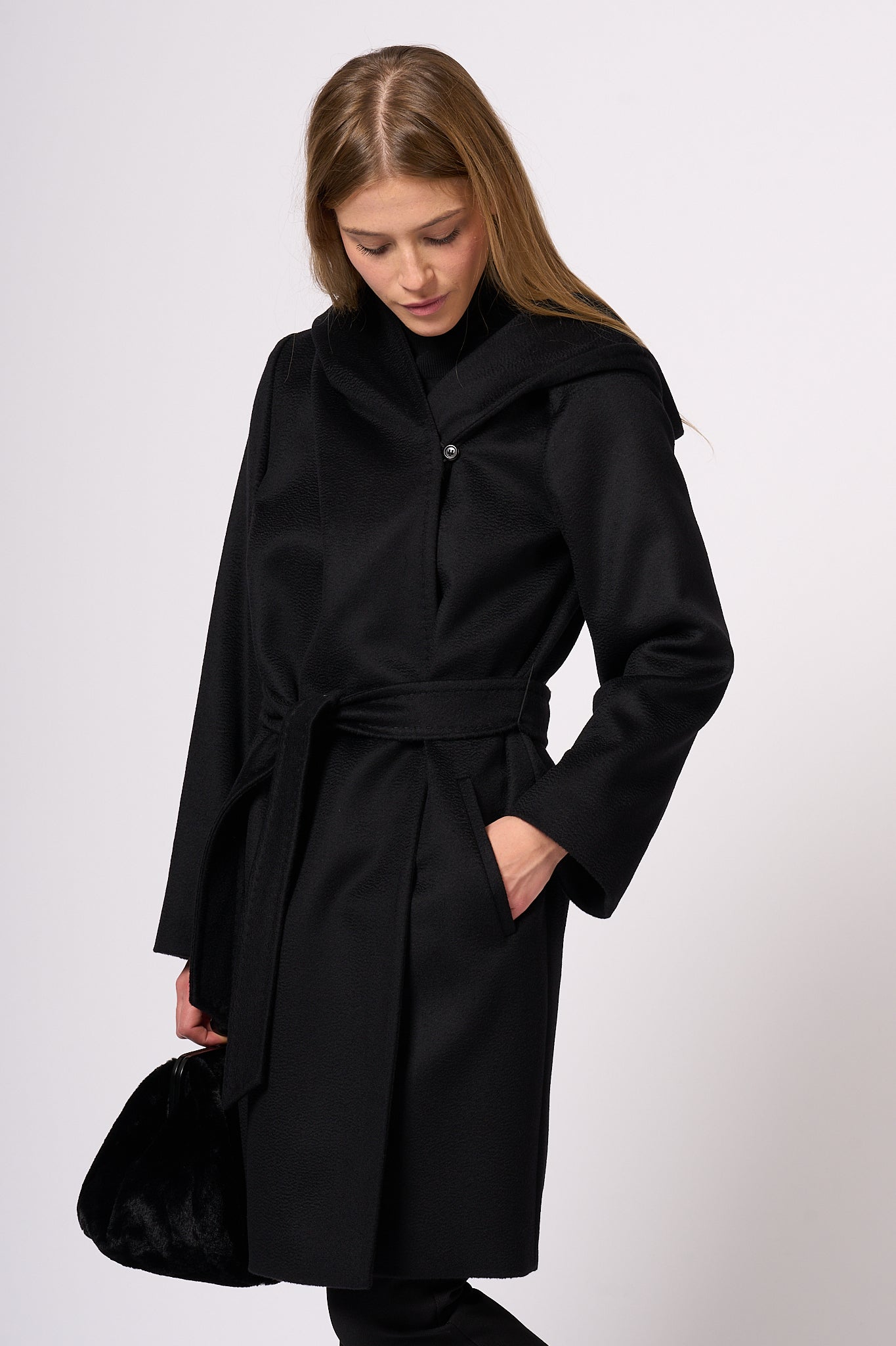 Max Mara Coat New Mango Black Women-1