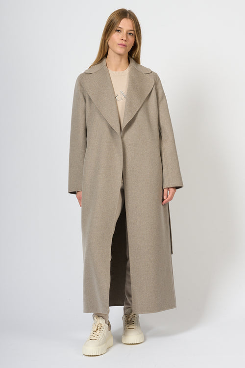 Max Mara Poldo Coat Long Ecru Women