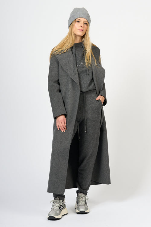 Max Mara Poldo Coat Long Grey Women