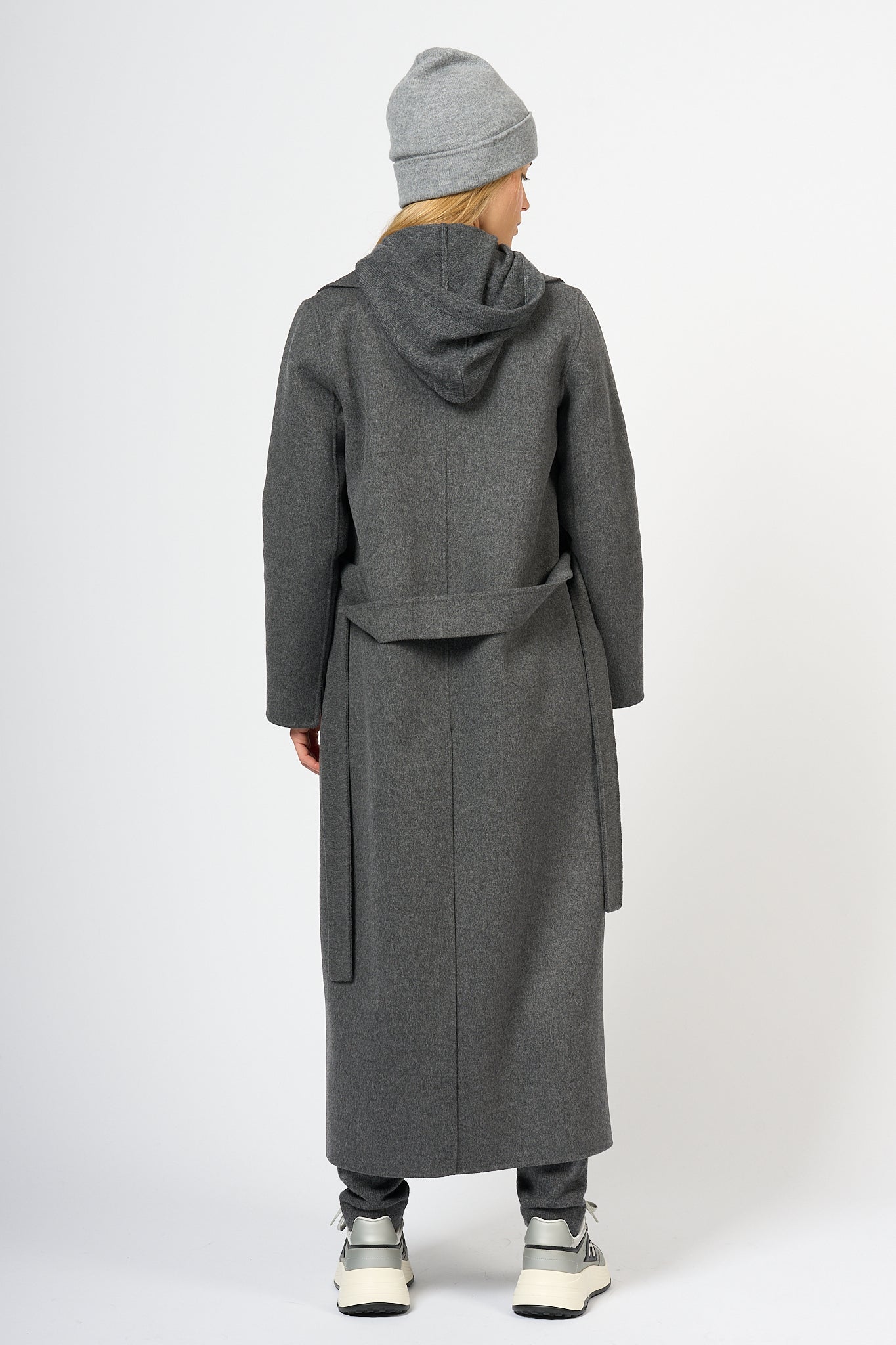 Max Mara Poldo Coat Long Grey Women-8