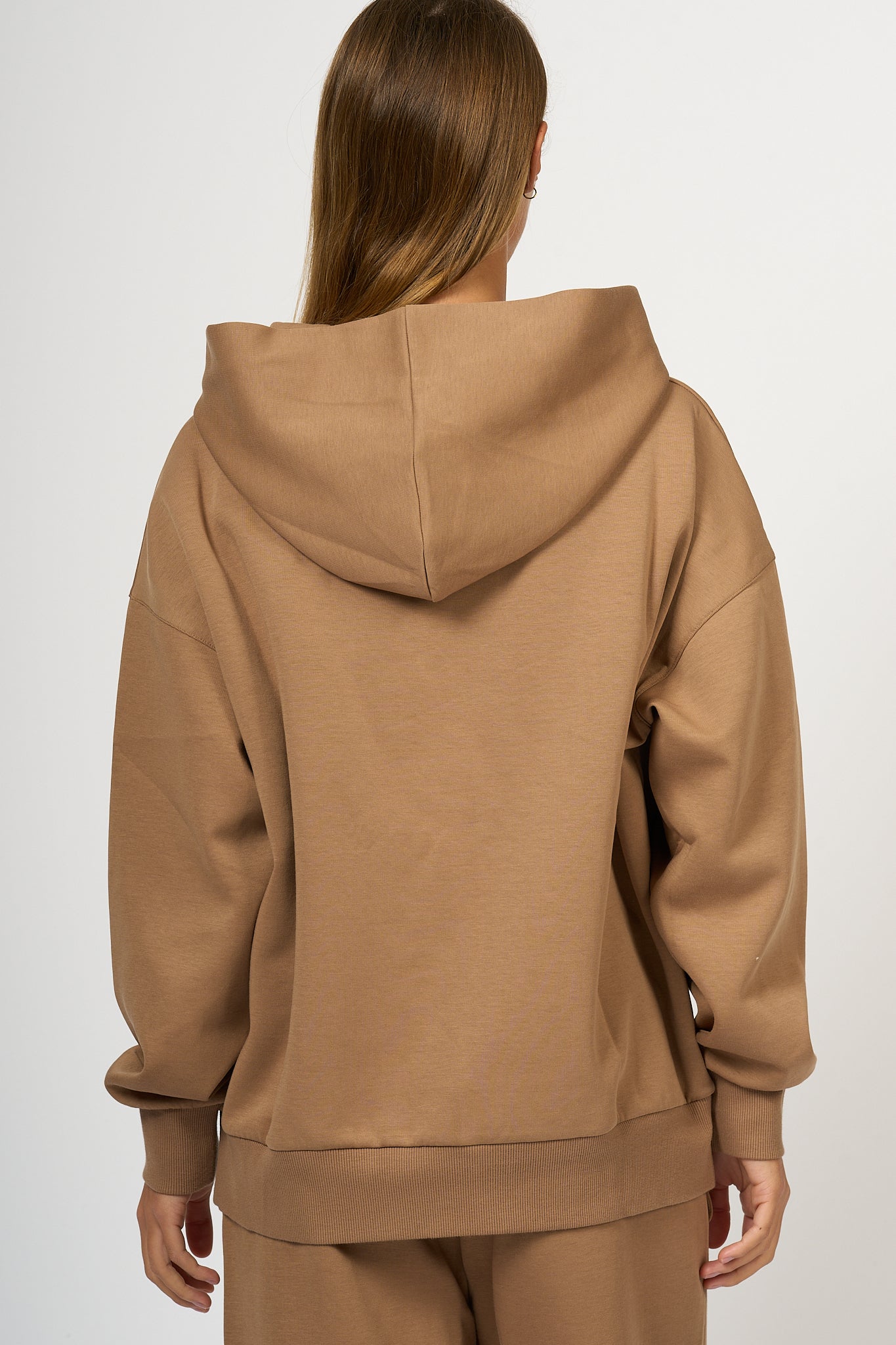 Max Mara Women's Camel Hooded Sweatshirt-6