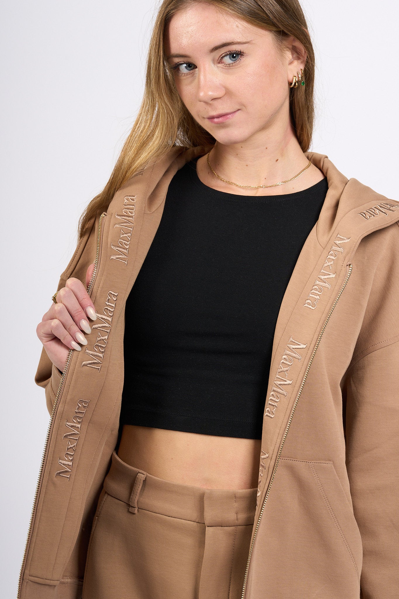 Max Mara Felpa Siena Cammello Donna-8