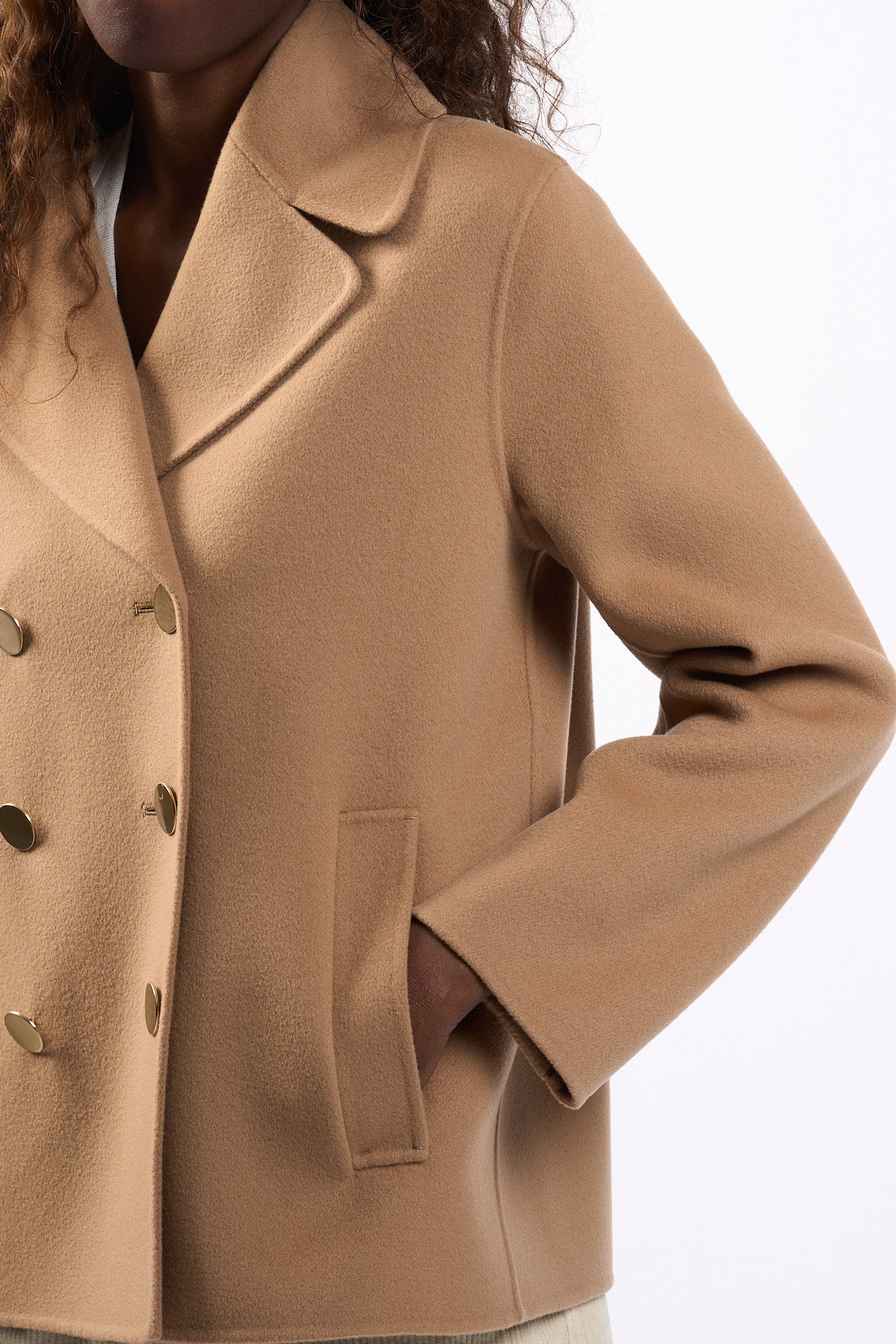 Max Mara Giacca Margot in Lana Cammello Donna-8
