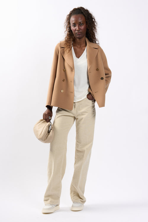 Max Mara Giacca Margot in Lana Cammello Donna-2