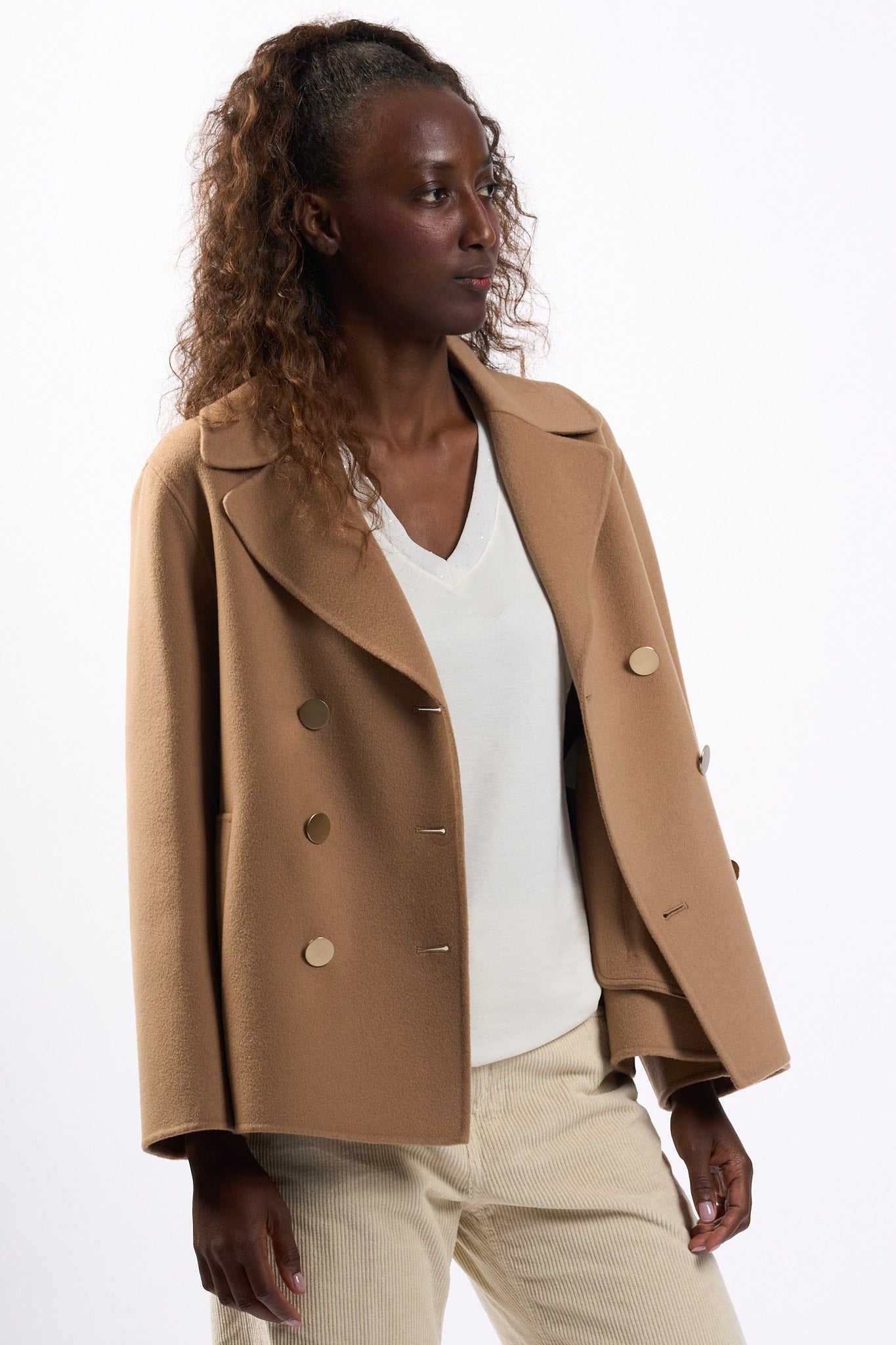 Max Mara Giacca Margot in Lana Cammello Donna-3