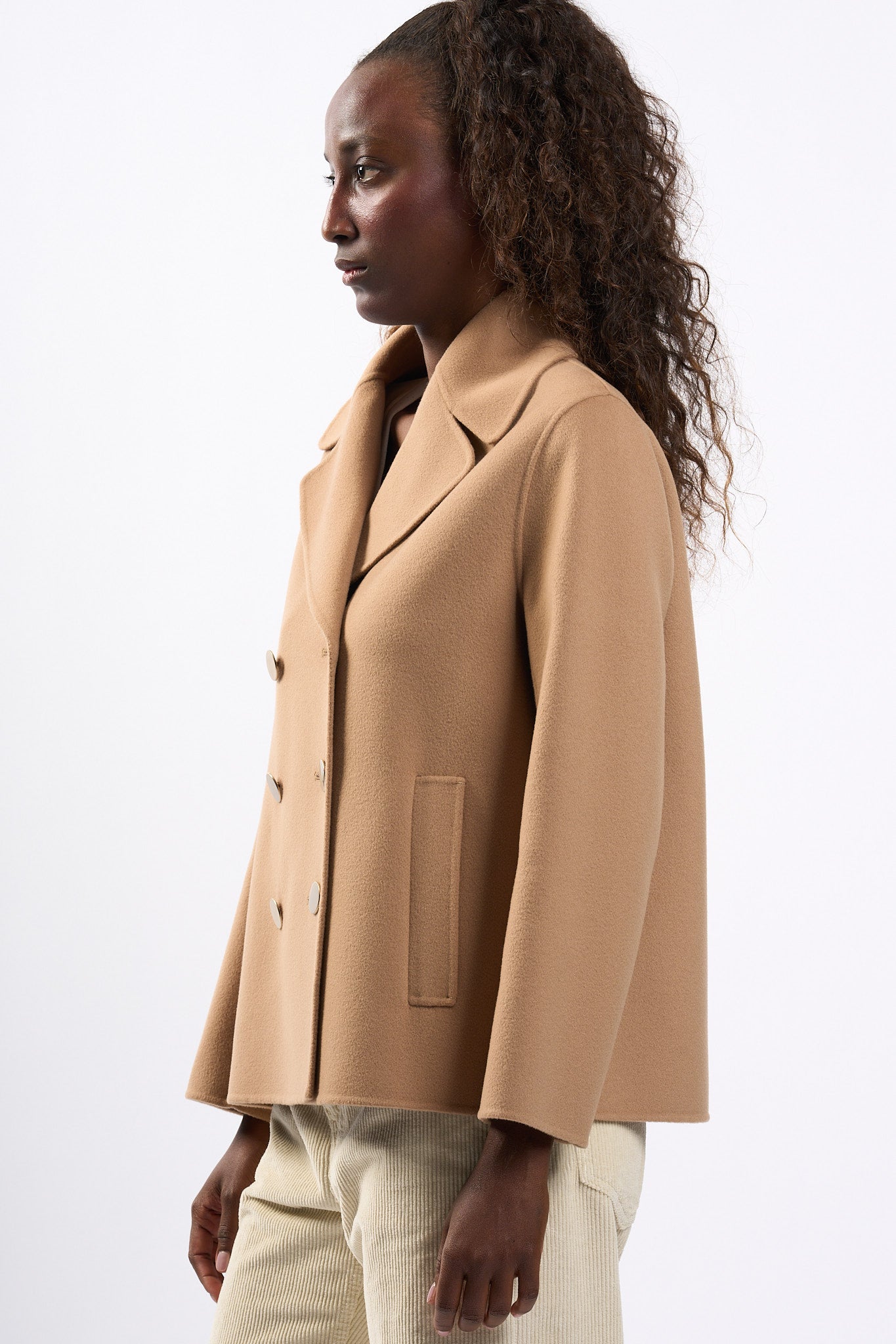 Max Mara Giacca Margot in Lana Cammello Donna-6