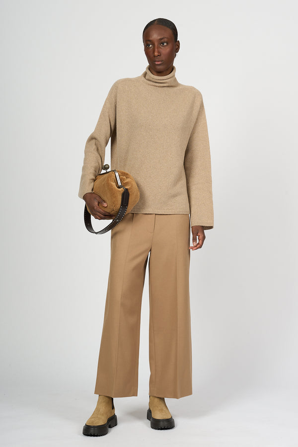 Max Mara Maglia Baldo Cachemire Miele Donna-2