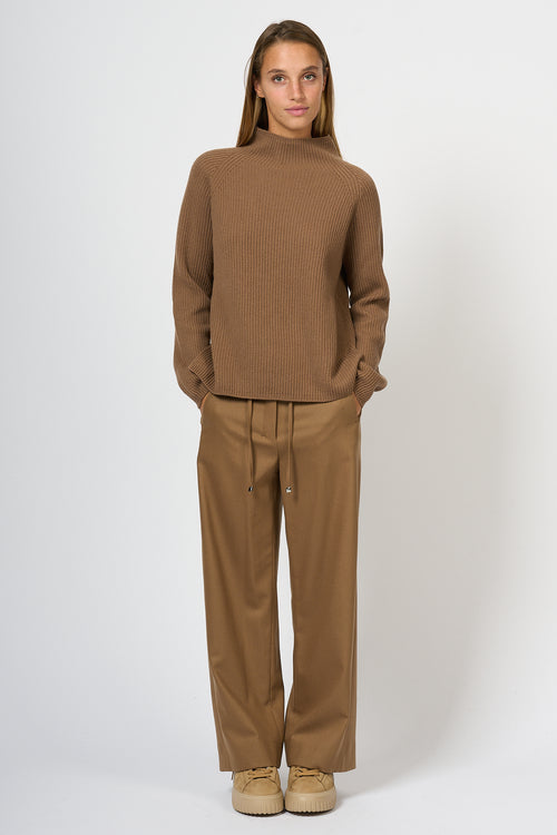 Max Mara Elica Wool and Cashmere Sweater Camel Women