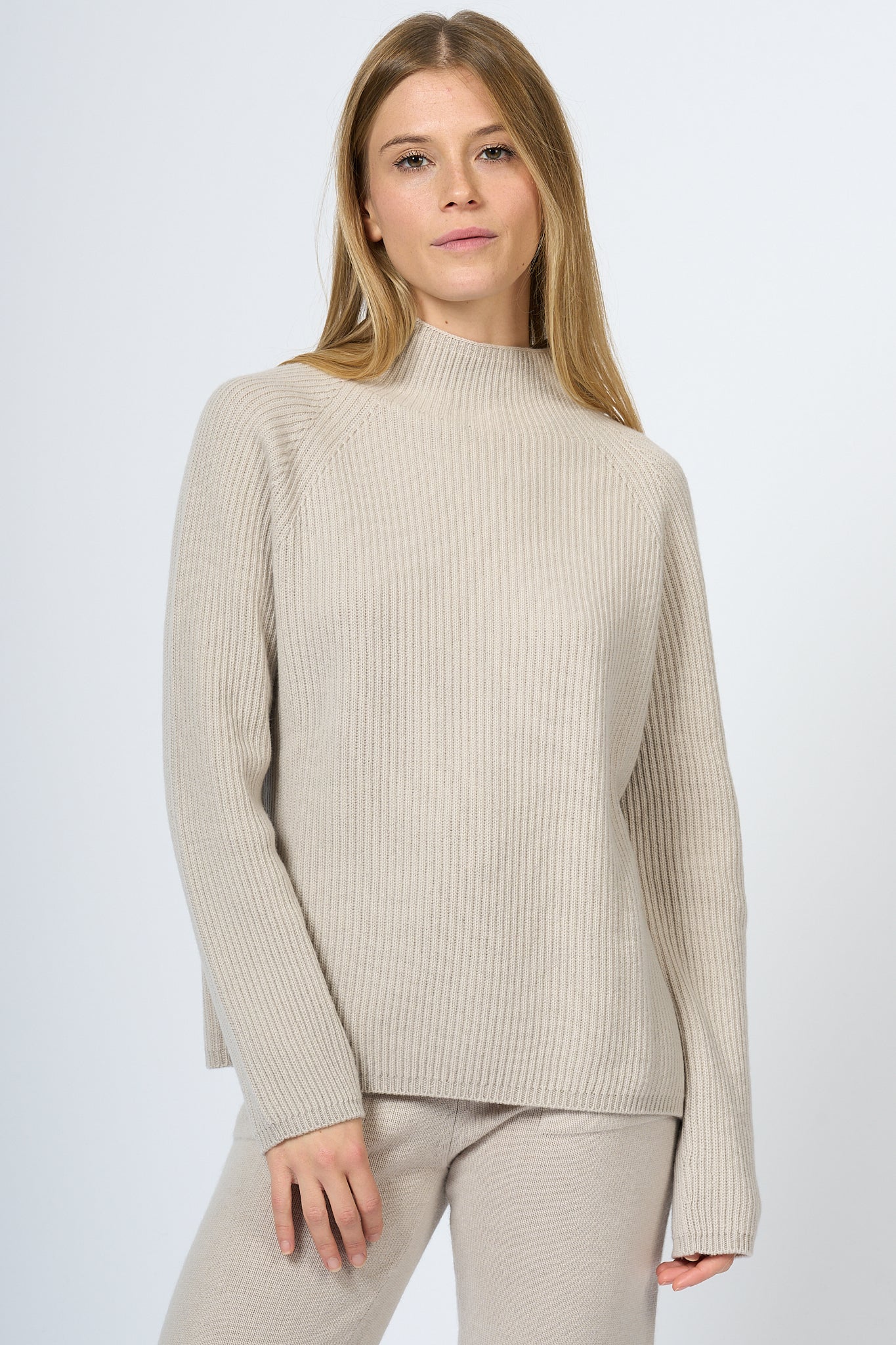 Max Mara Elica Wool and Cashmere Sweater Ecru Women-2