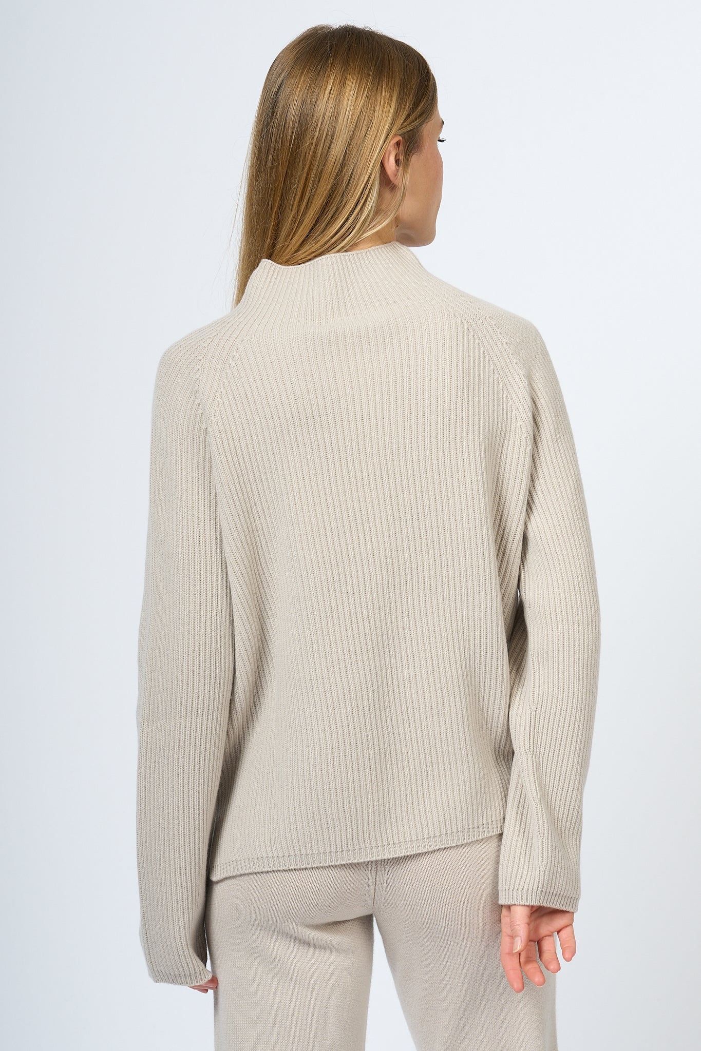 Max Mara Elica Wool and Cashmere Sweater Ecru Women-4