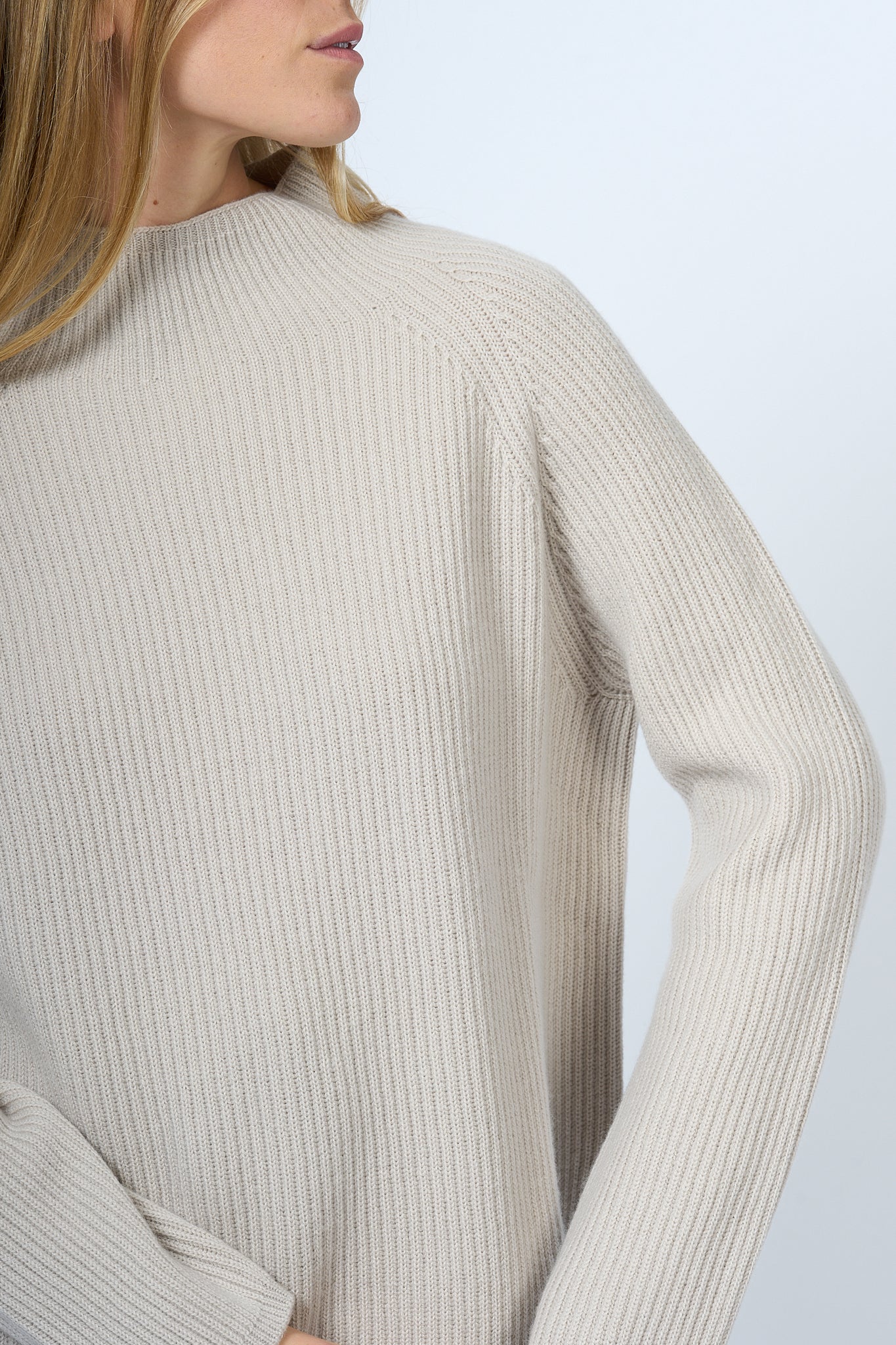 Max Mara Elica Wool and Cashmere Sweater Ecru Women-5