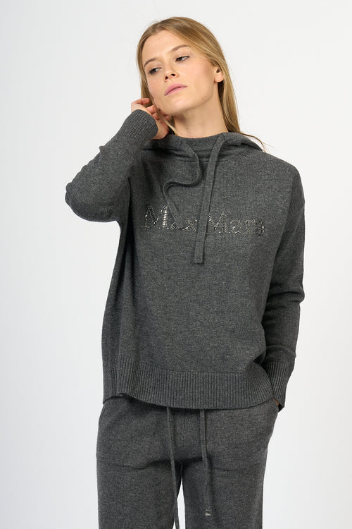 Max Mara Gorizia Sweater with Hood Grey Women