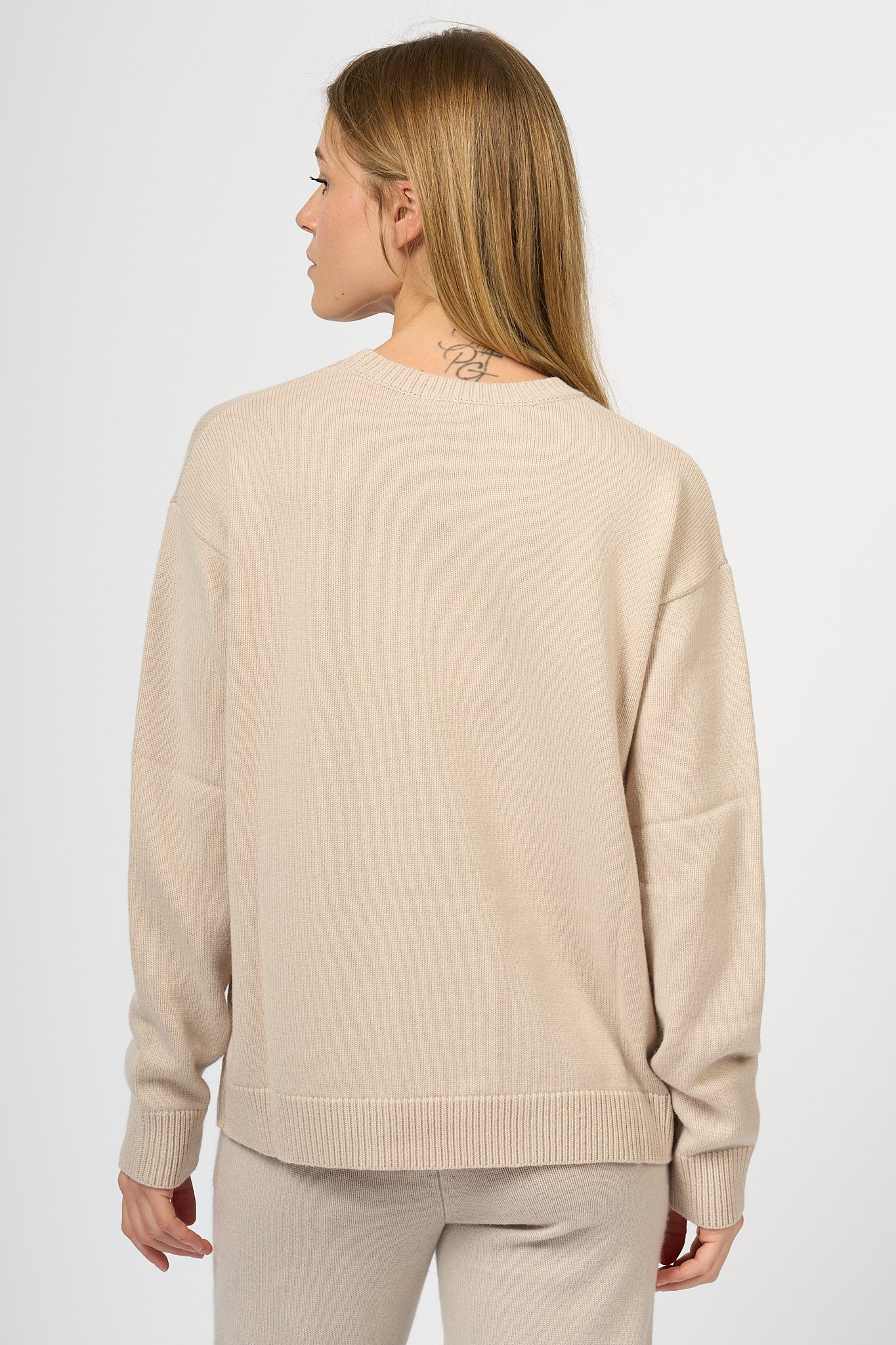 Max Mara Kassel Crewneck Sweater Ecru Women-4