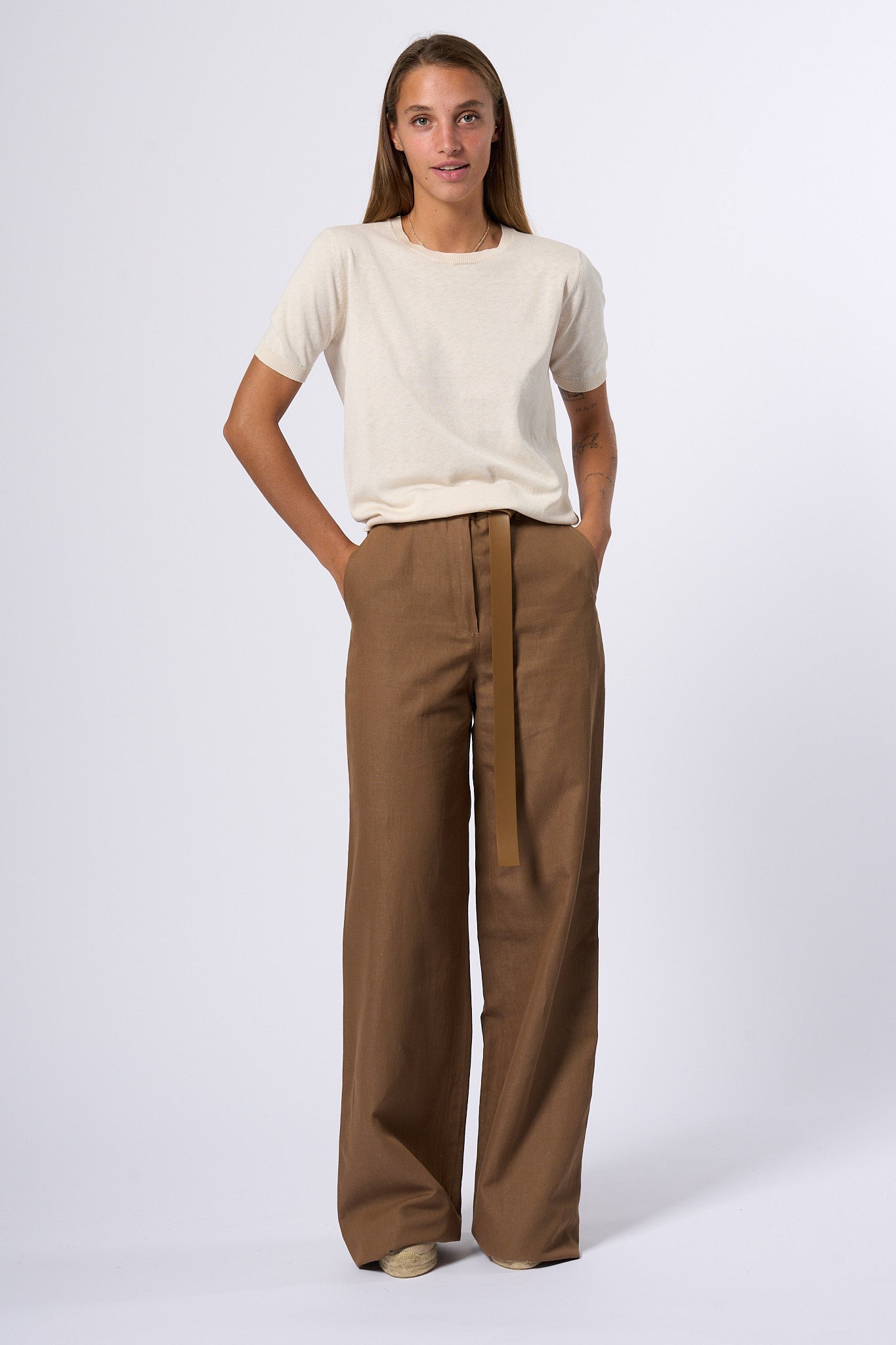 Max mara studio Pantalone Ampio Terra Donna-9