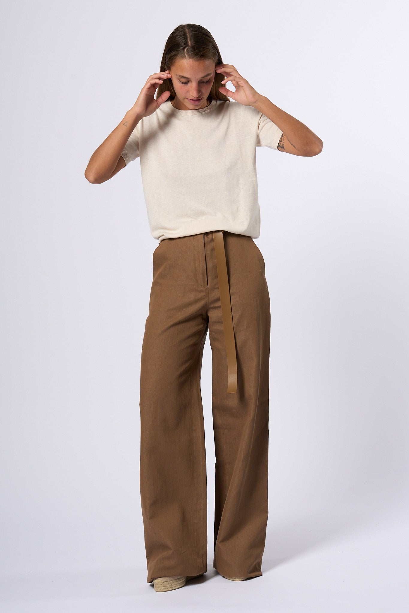 Max mara studio Pantalone Ampio Terra Donna-3