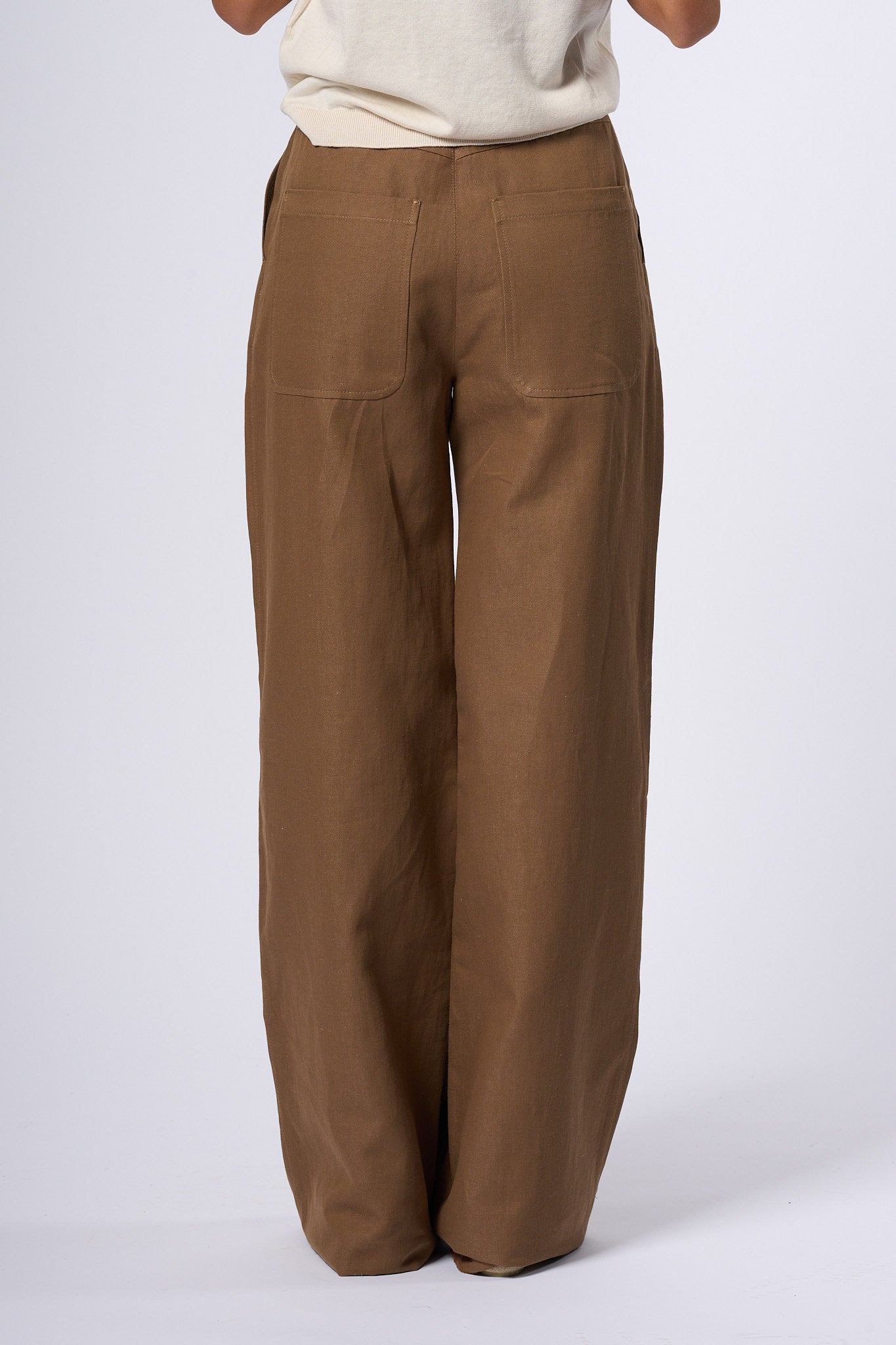 Max mara studio Pantalone Ampio Terra Donna-4