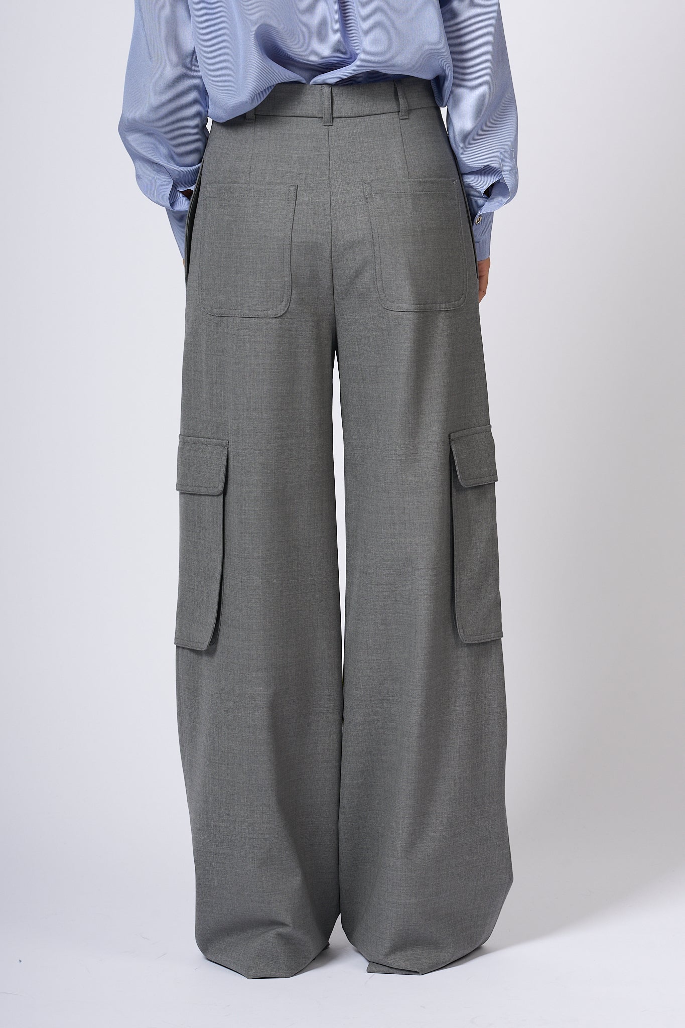 Max Mara Cargo Pants Ghiera Grey Women-5