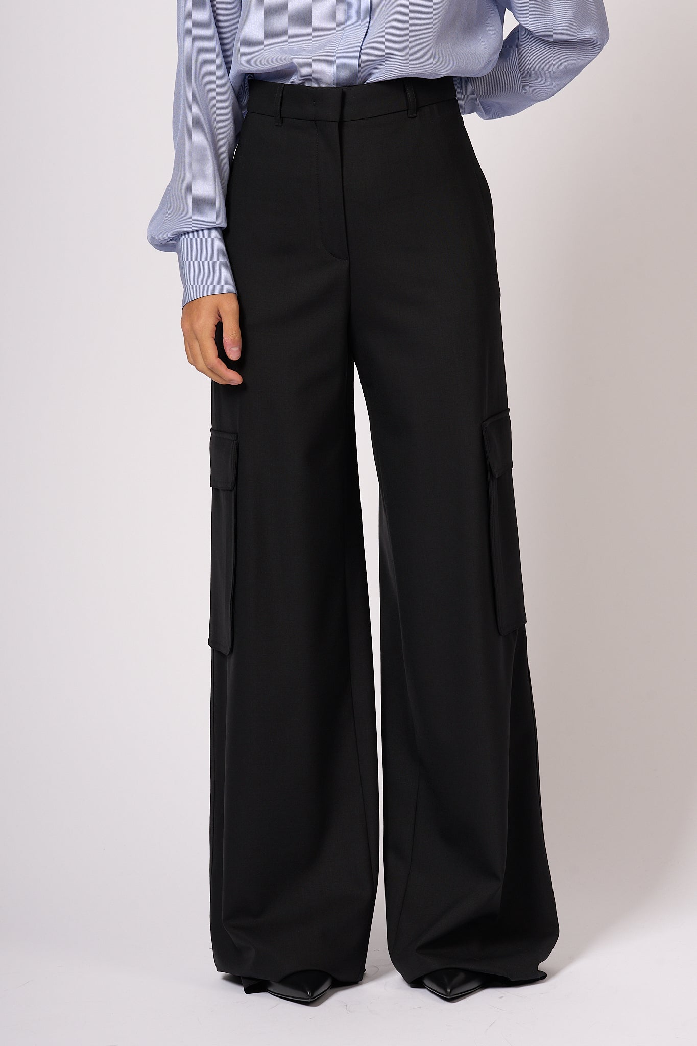 Max Mara Cargo Pants Ghiera Black Women-3