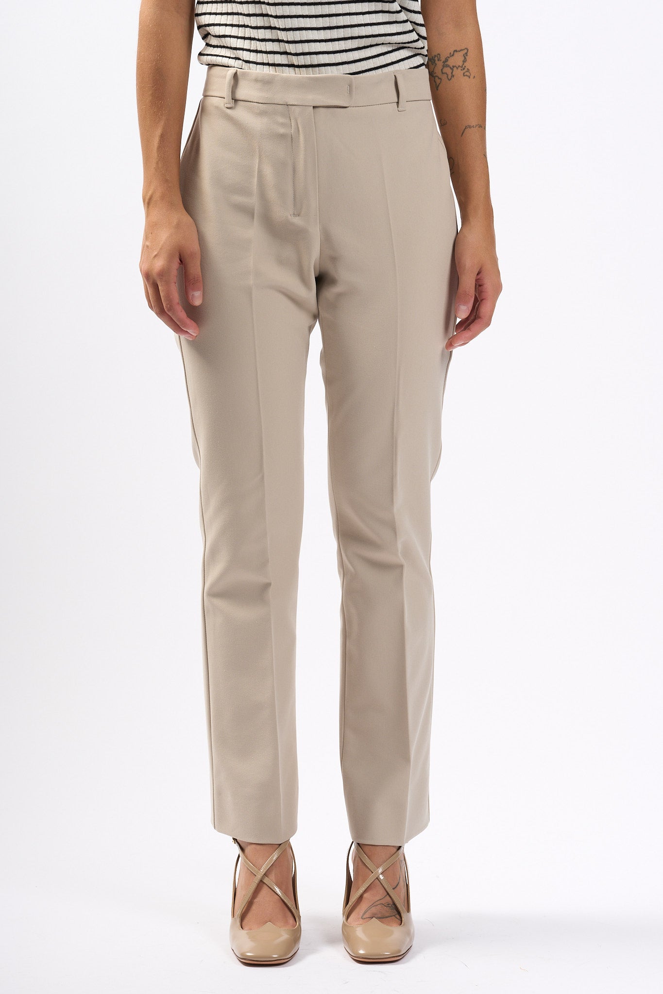 Max Mara Pantalone Fatina Beige Donna-3