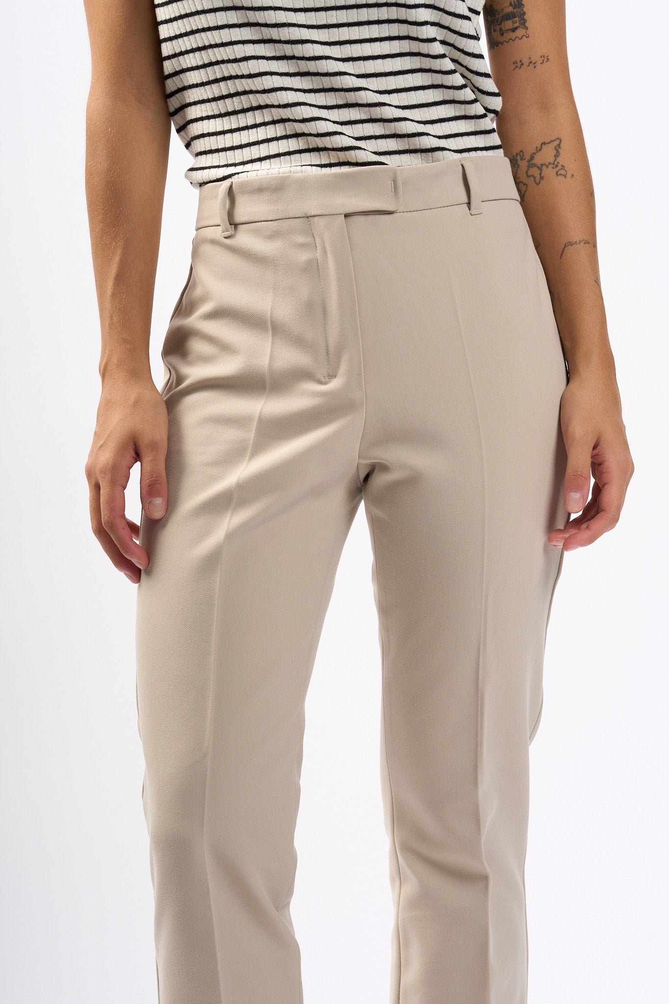 Max Mara Pantalone Fatina Beige Donna-6