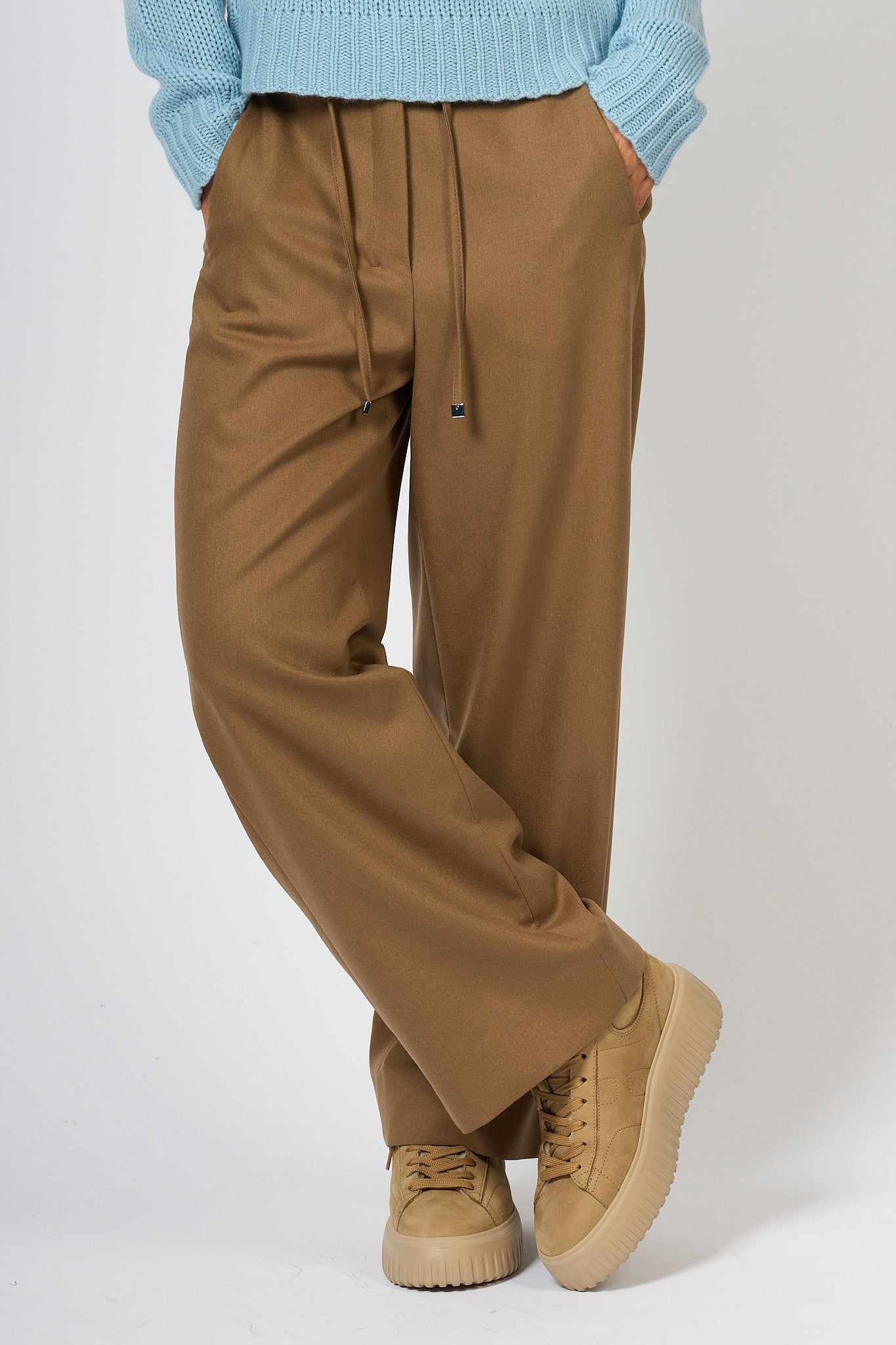 Max Mara Floria Camel Trousers Women-1