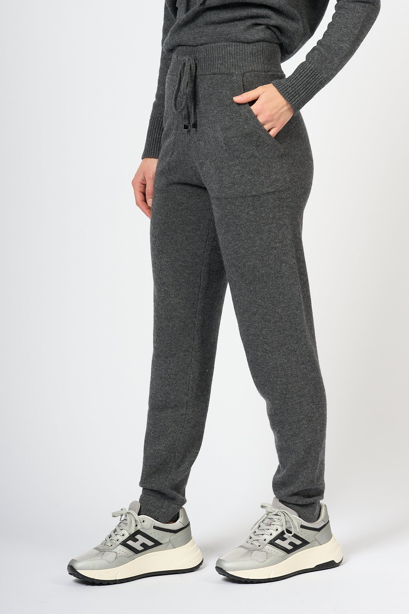 Max Mara Opera Jogging Pants Grey Women-1