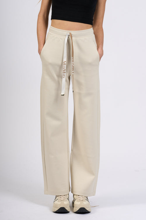 Max Mara Pantalone Potenza in Jersey Ghiaccio Donna-2