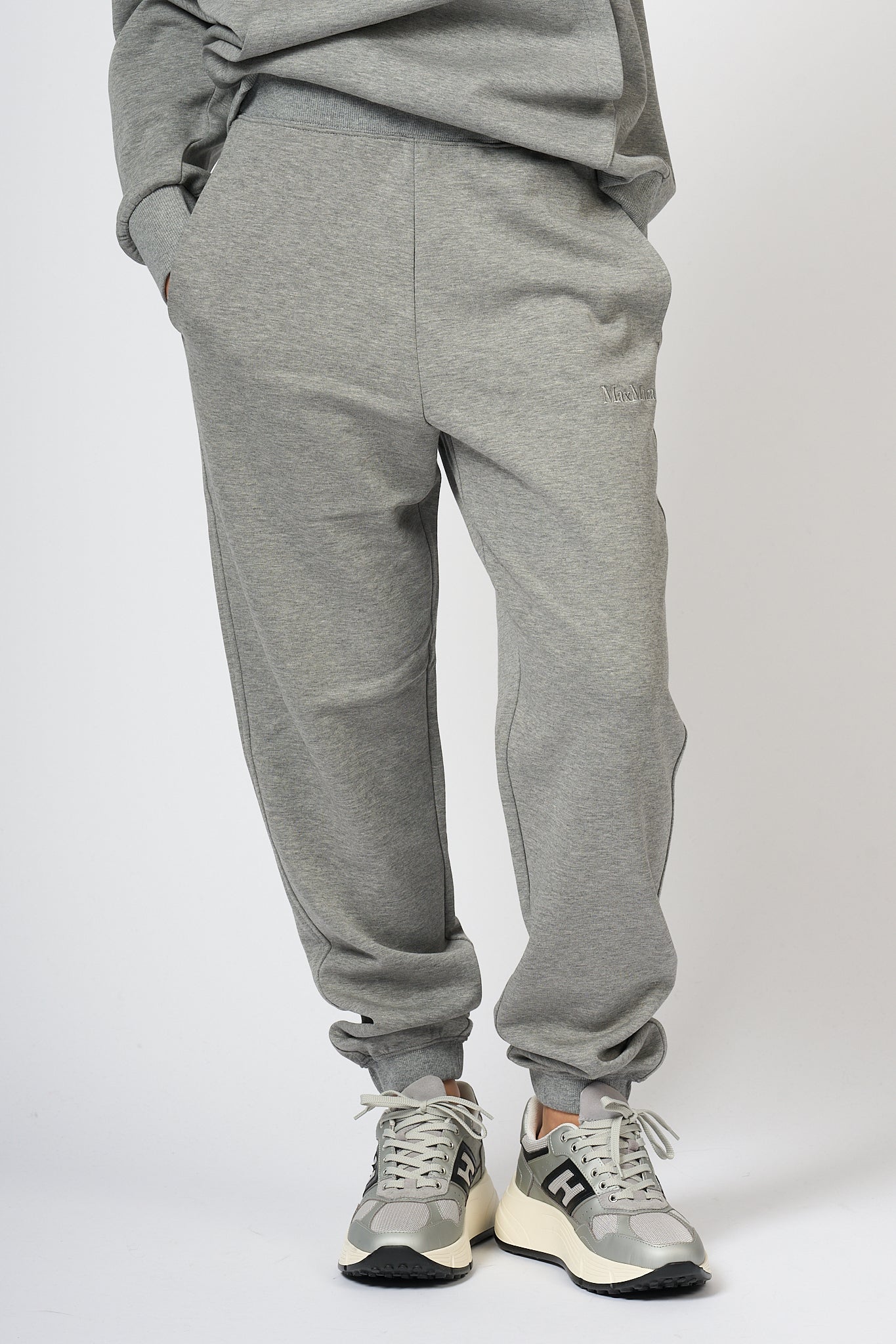 Max Mara Tracksuit Pants Po Grey Women-5