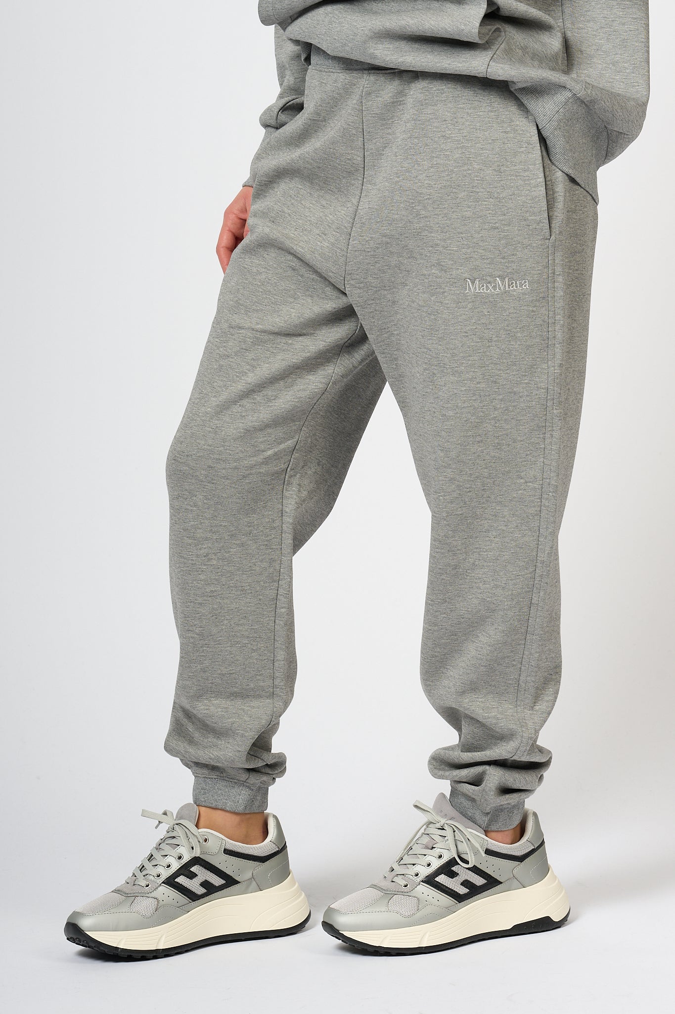 Max Mara Tracksuit Pants Po Grey Women-1