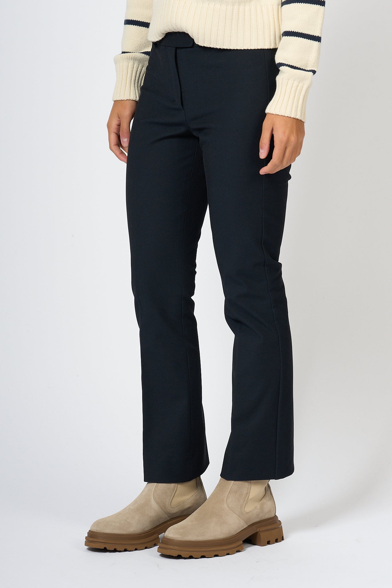 Max Mara Umanita Cropped Blue Women's Pants-4