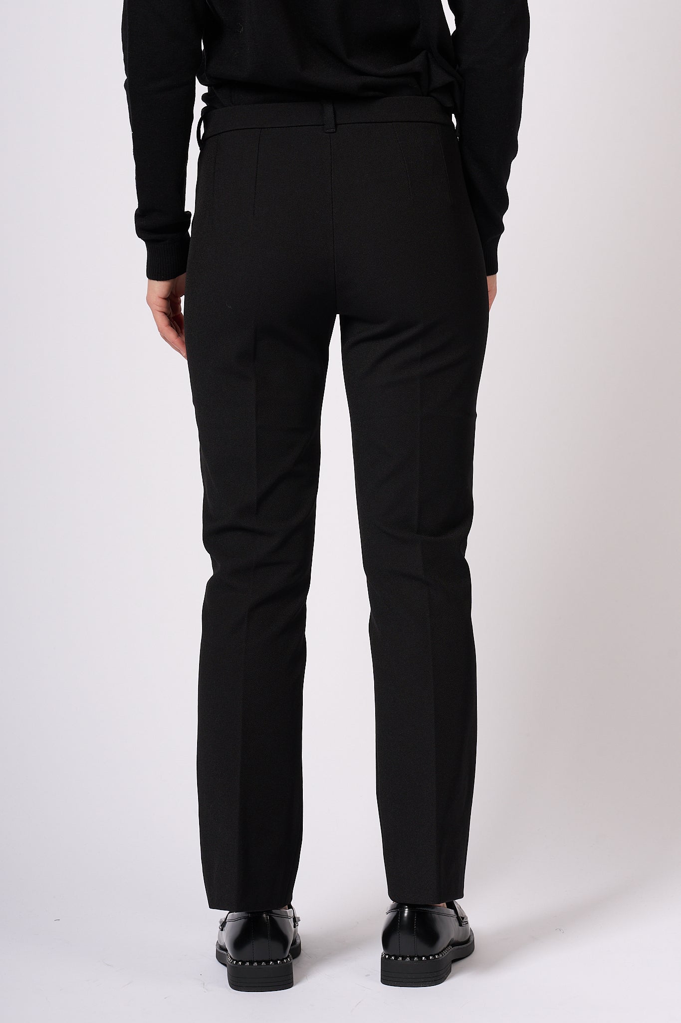 Max Mara Umanita Cropped Pants Black Women-3