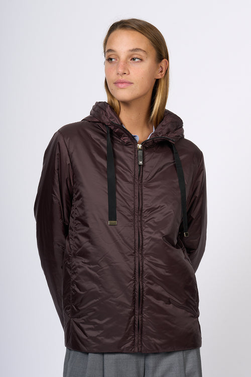 Max Mara Greenh Short Bordeaux Down Jacket Women-2