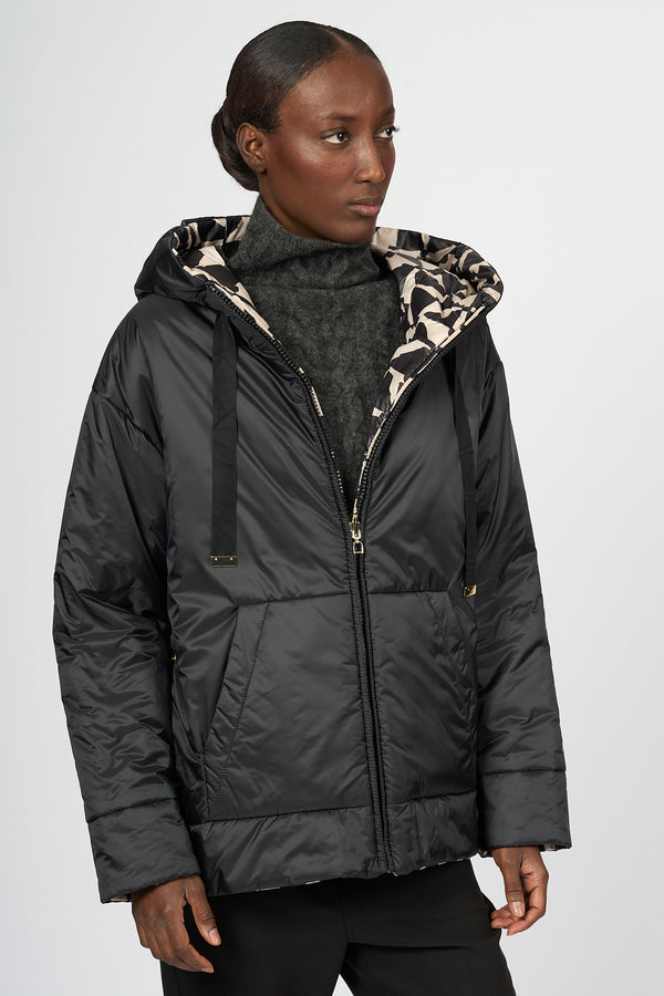 Max Mara Piumino Mondrian Nero Donna-2