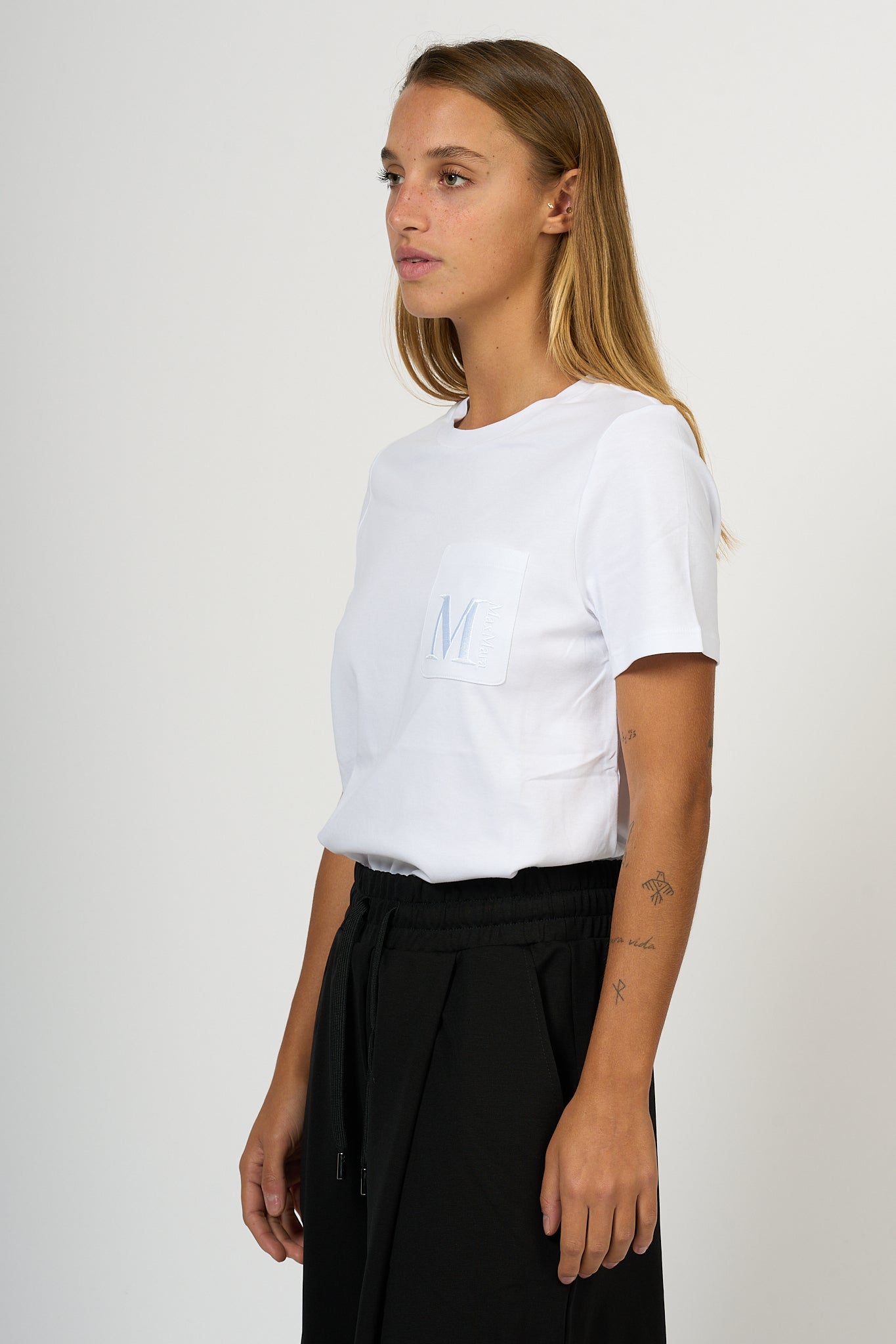 Max Mara T-shirt Madera Pocket White Women-5